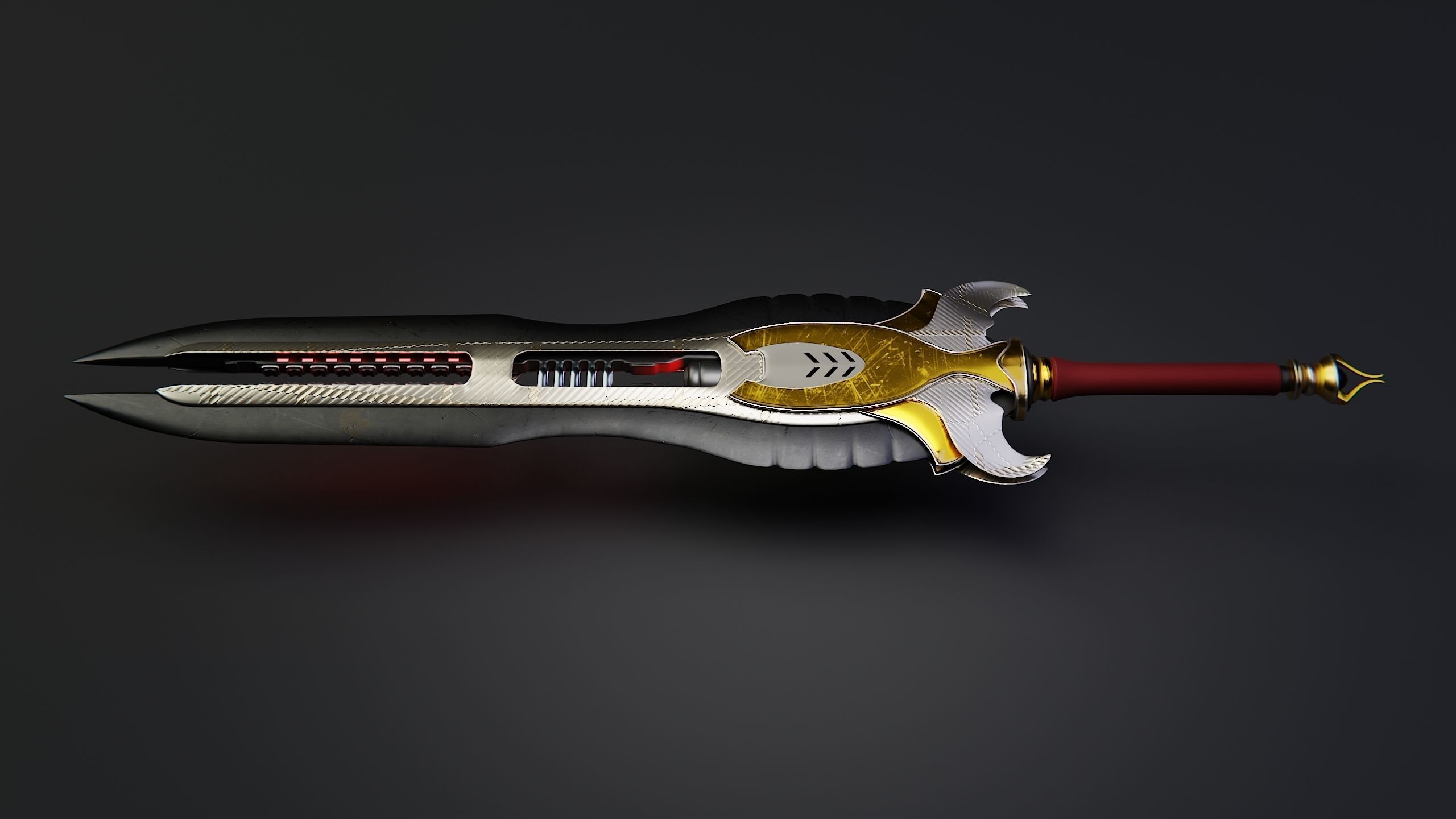 Gauss Sword 3D model_4