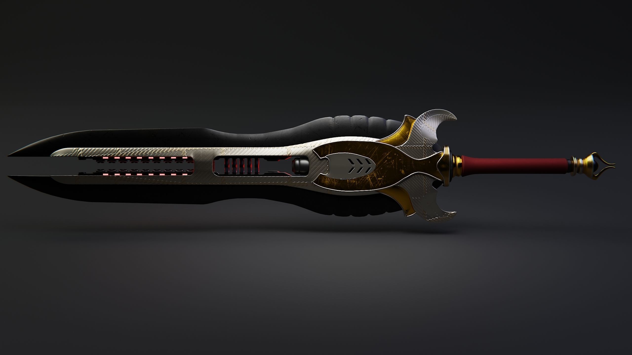 Gauss Sword 3D model_3