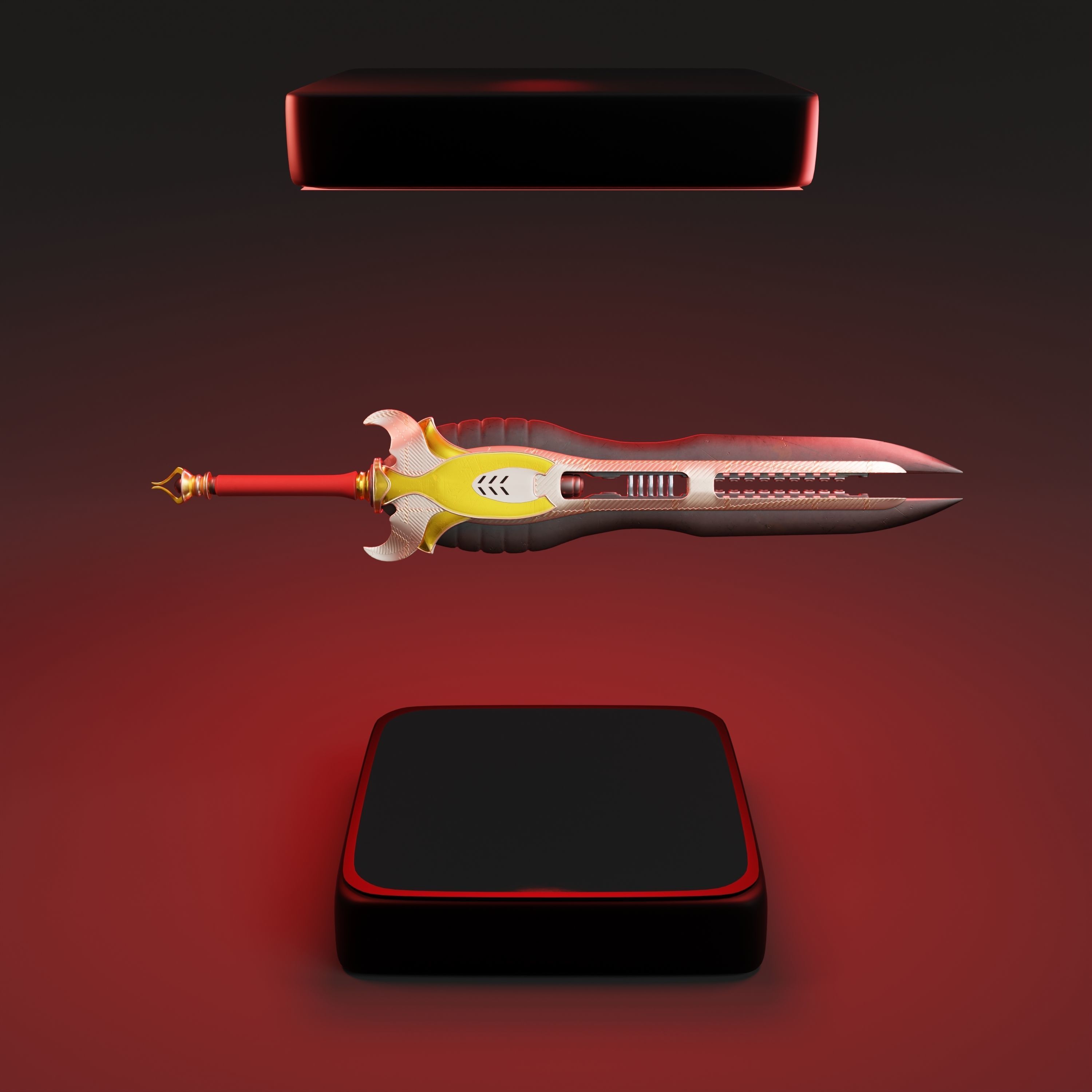 Gauss Sword 3D model_2