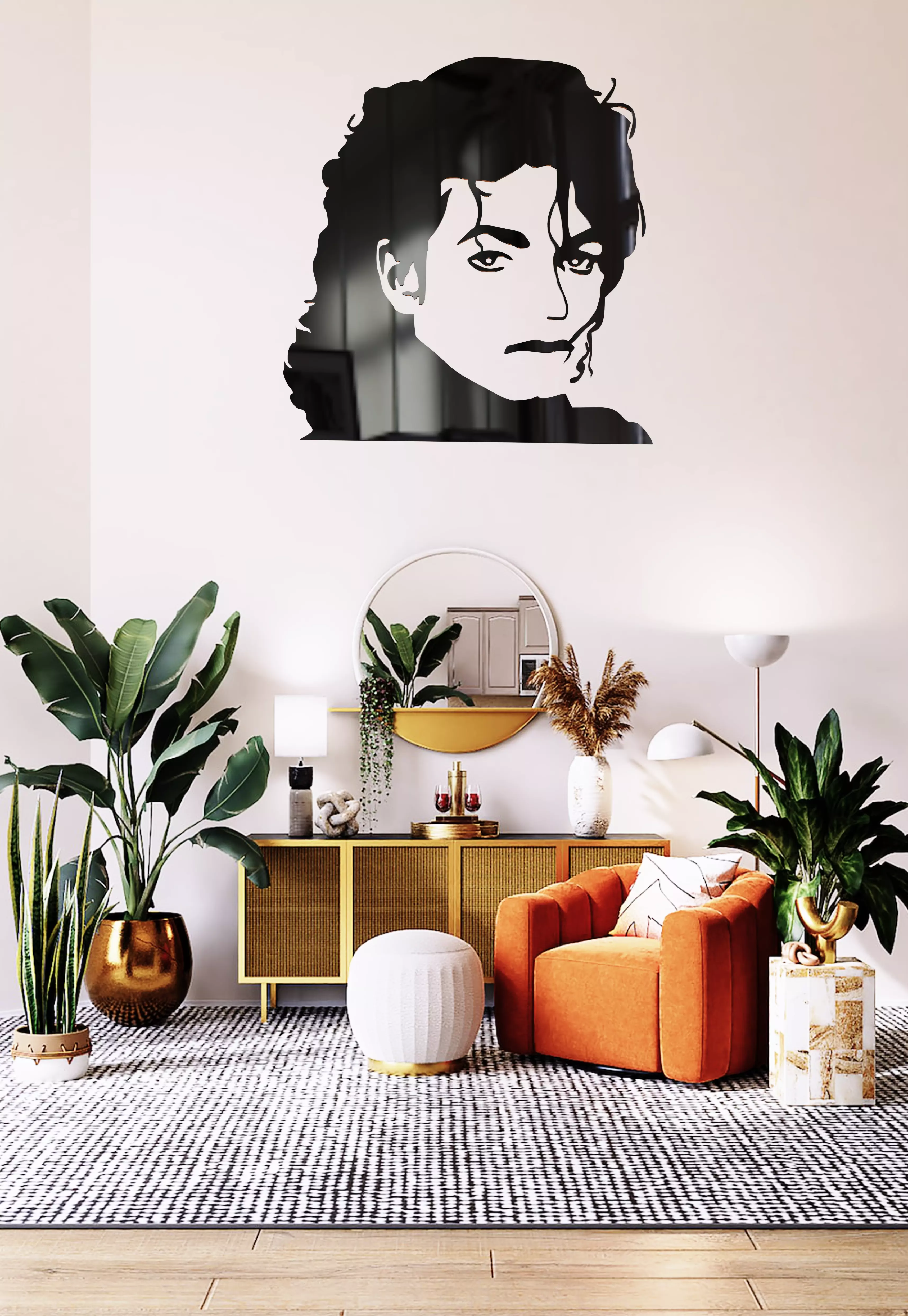 Michael Jackson puzzle and wall art 3D print model_0