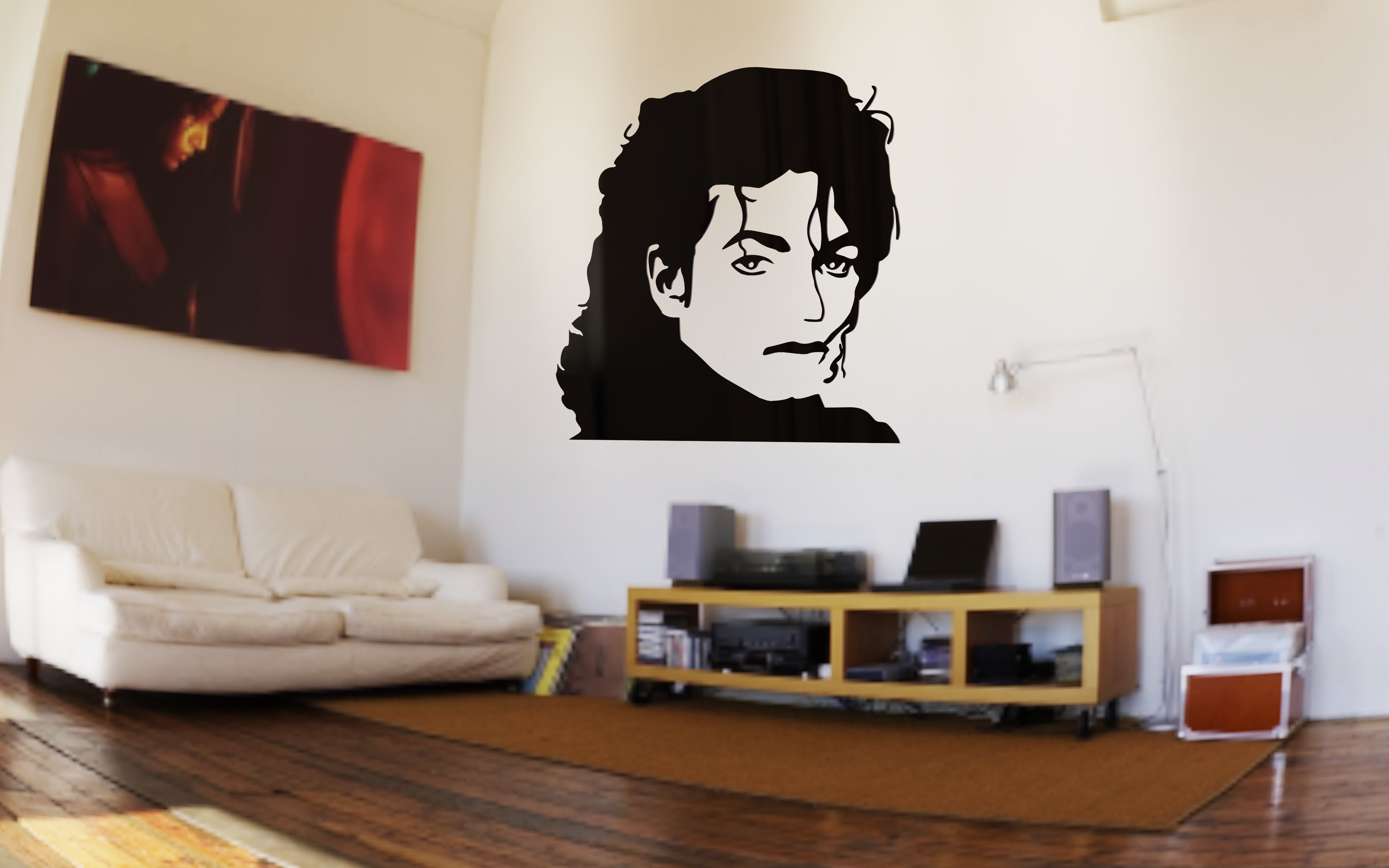 Michael Jackson puzzle and wall art 3D print model_2