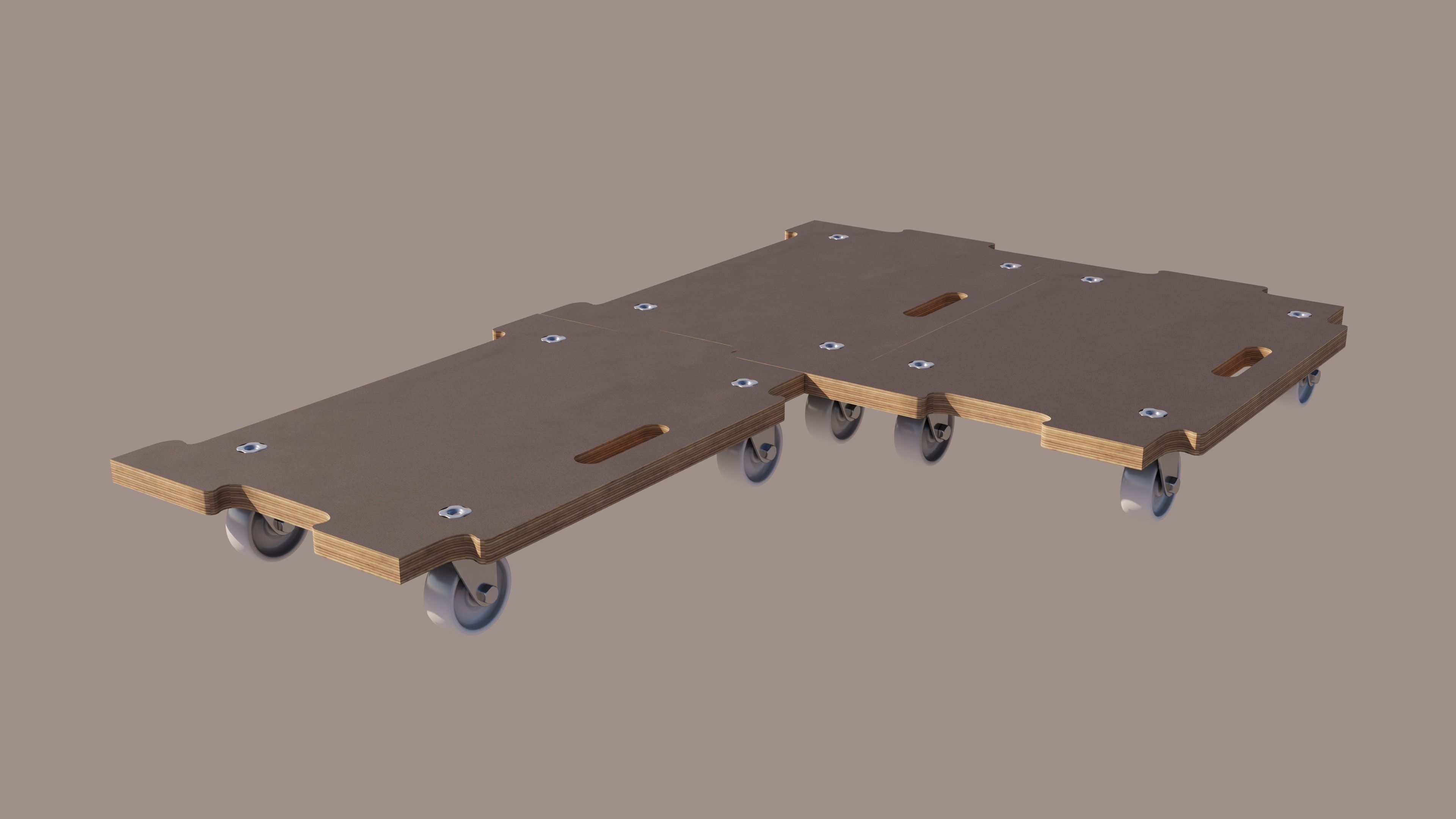 CONNECT transport dolly with MaxiGRIP 3D model_4