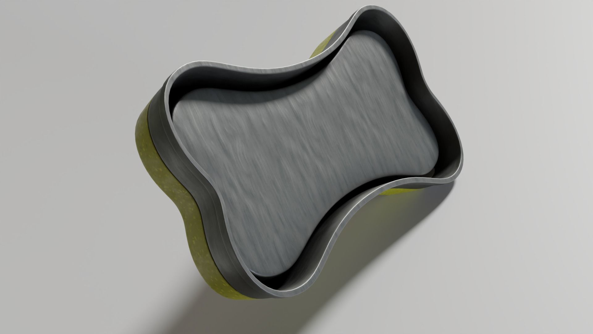 Dog bowl shaped 04 3D model_10