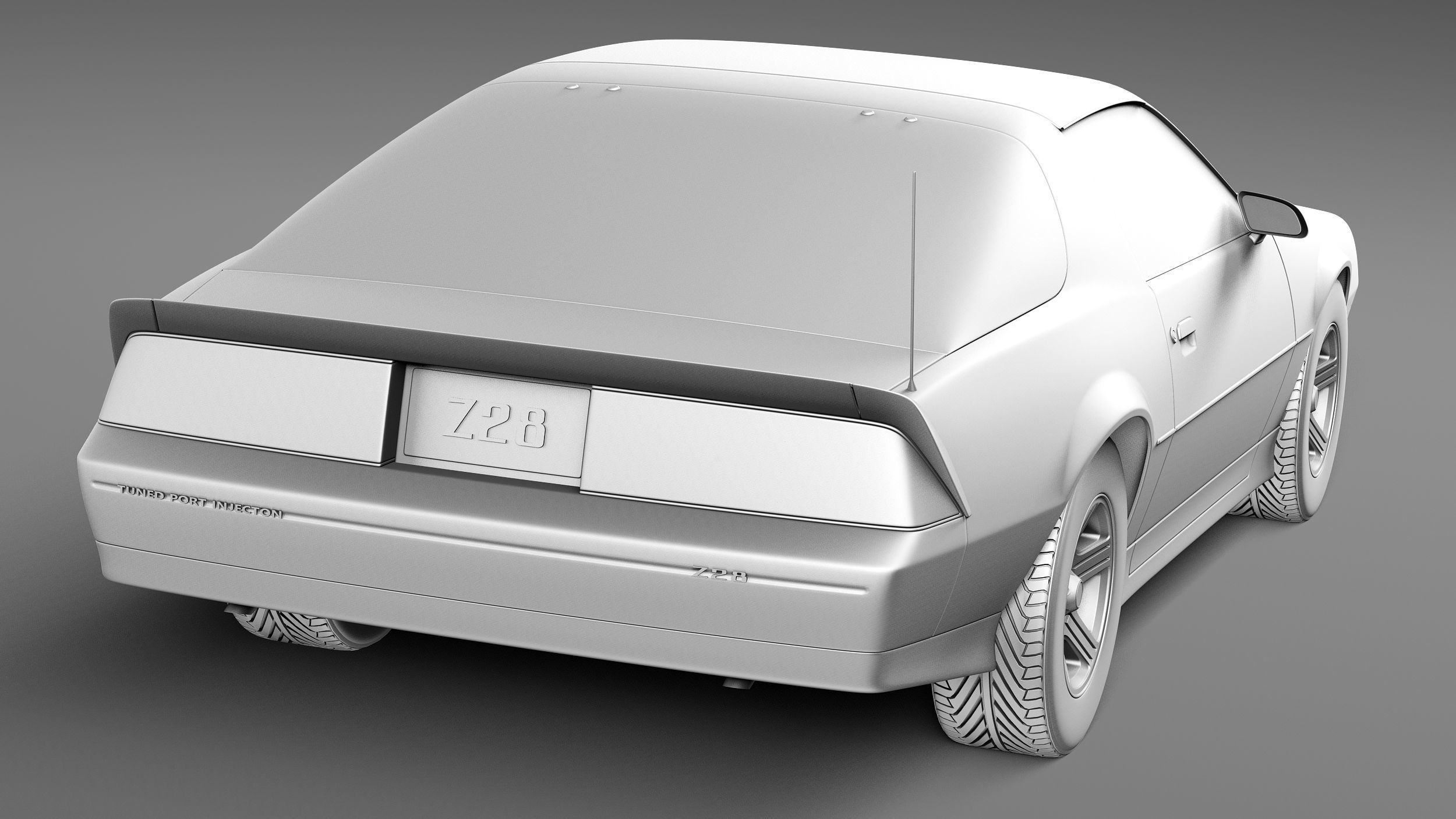 Chevrolet Camaro Z28 1990 3D model_13