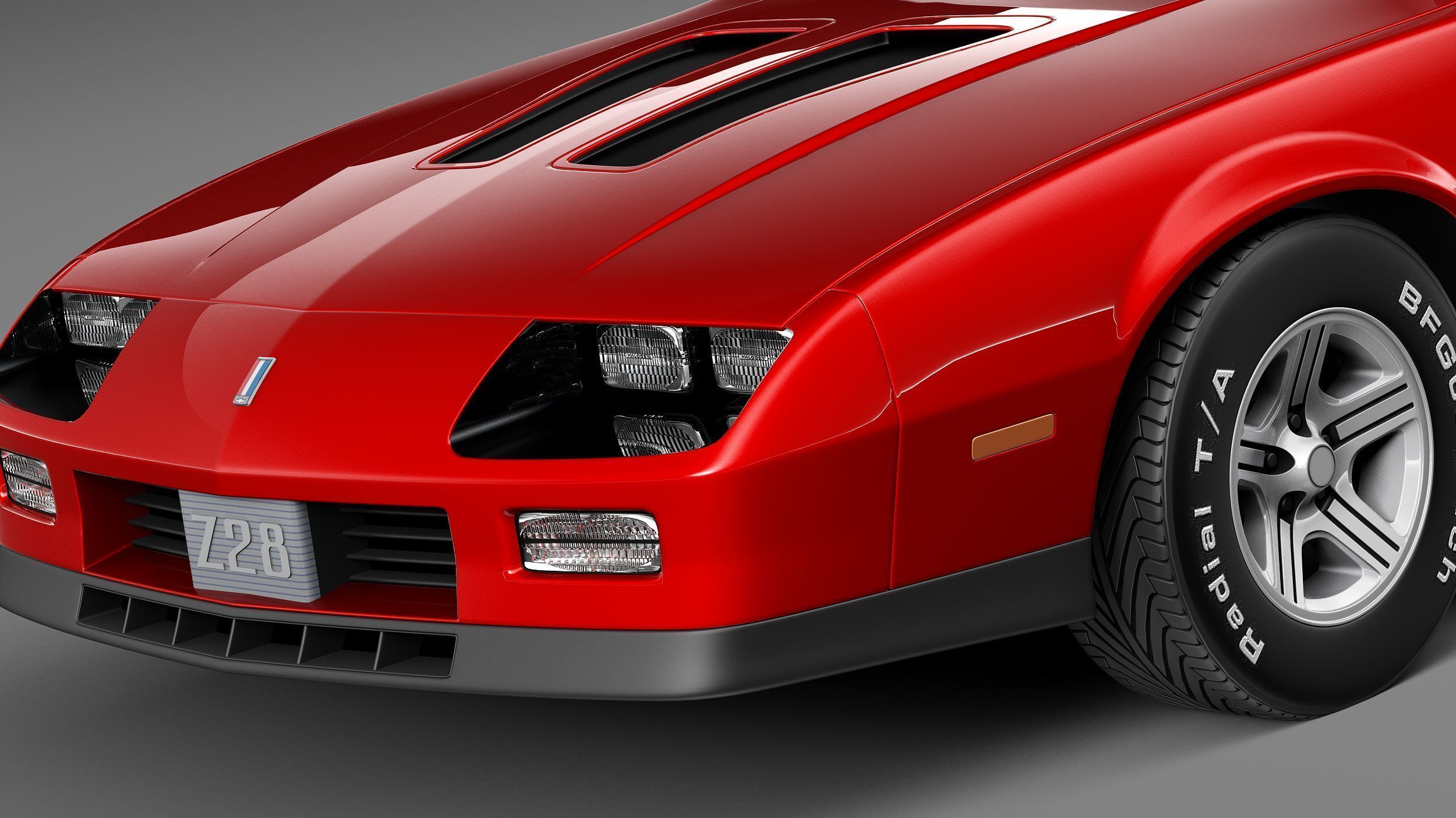 Chevrolet Camaro Z28 1990 3D model_2