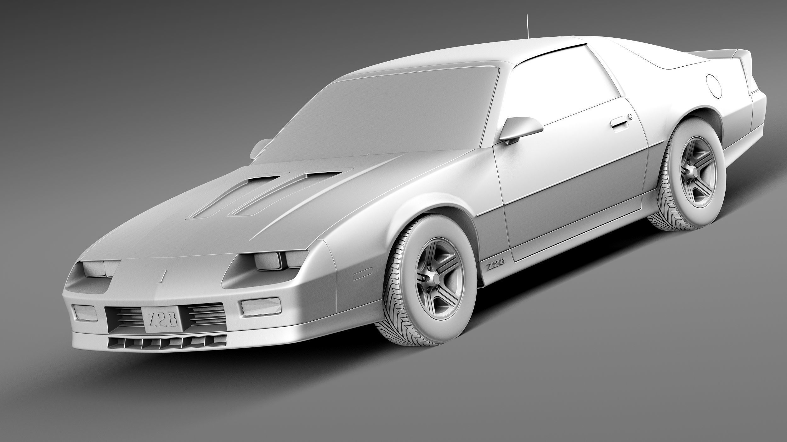 Chevrolet Camaro Z28 1990 3D model_8