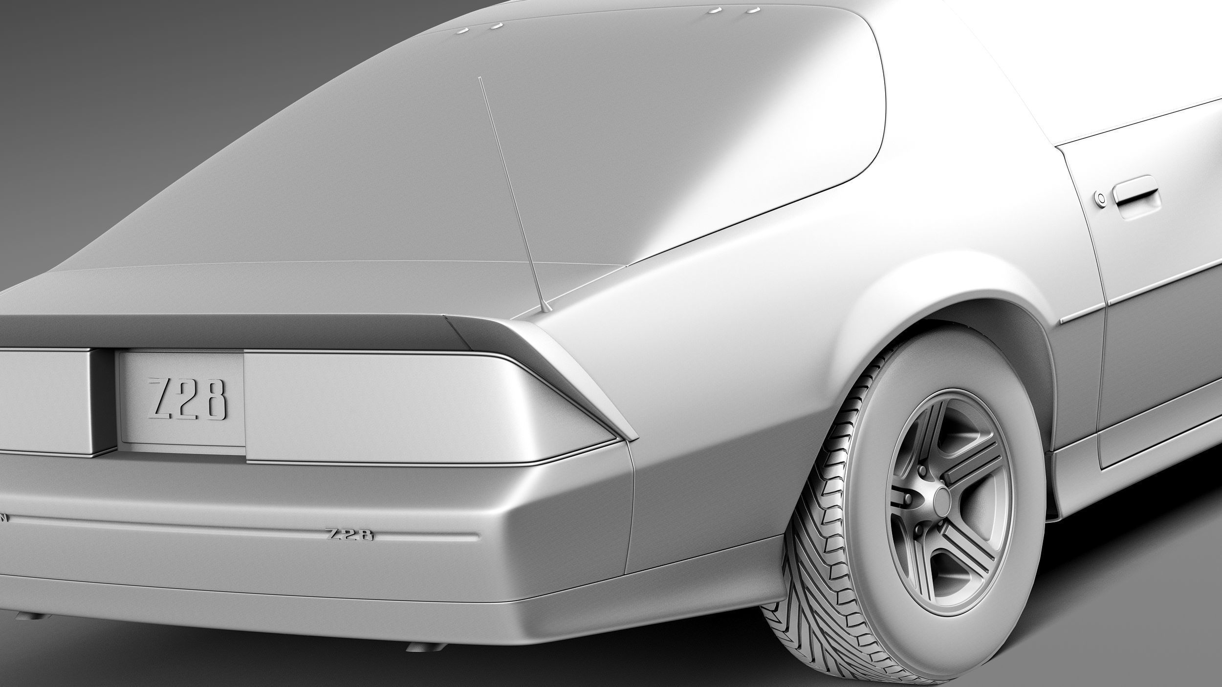 Chevrolet Camaro Z28 1990 3D model_11
