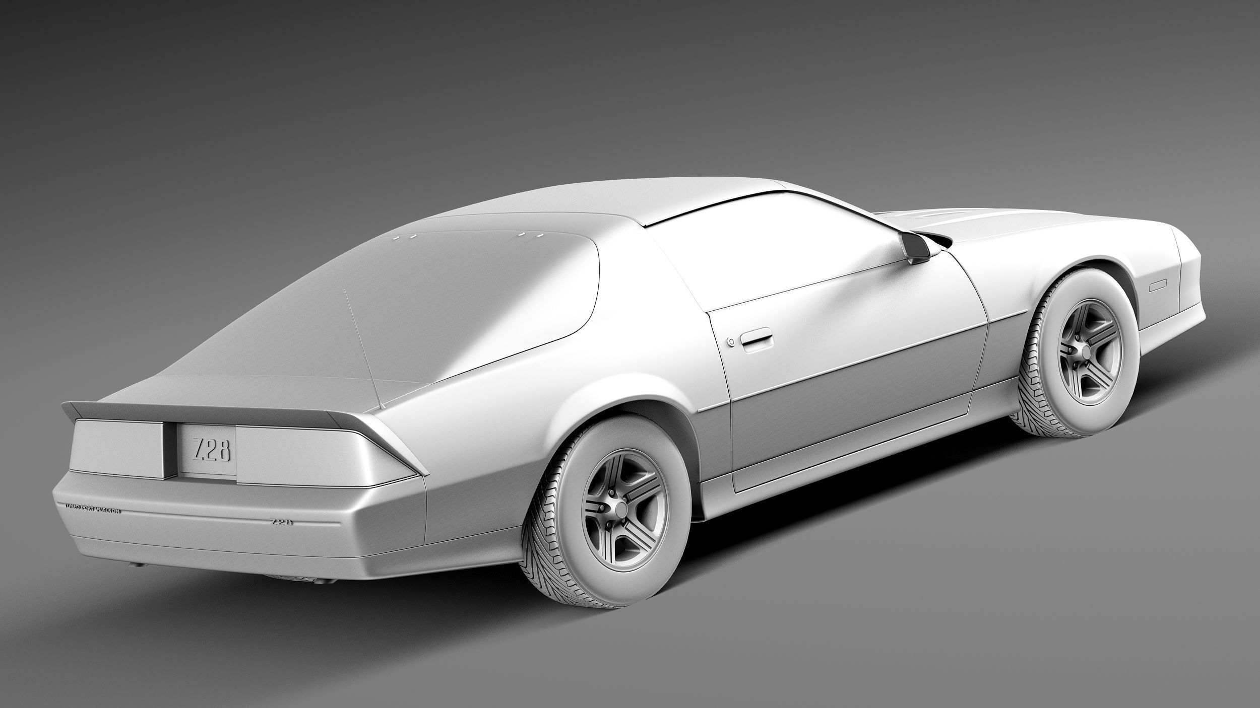 Chevrolet Camaro Z28 1990 3D model_12