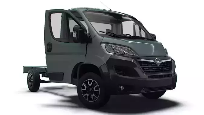 Opel Movano Chassis Truck SCab 3450WB HQInterior 2023 3D model