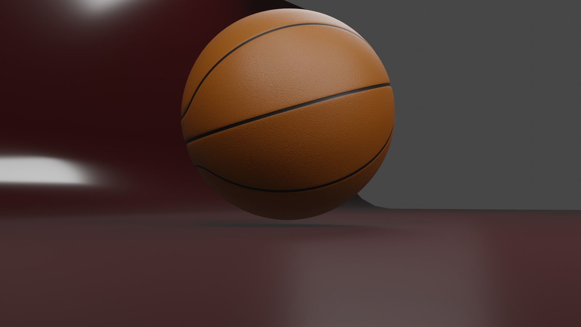 Basketball low-poly Low-poly 3D model_4