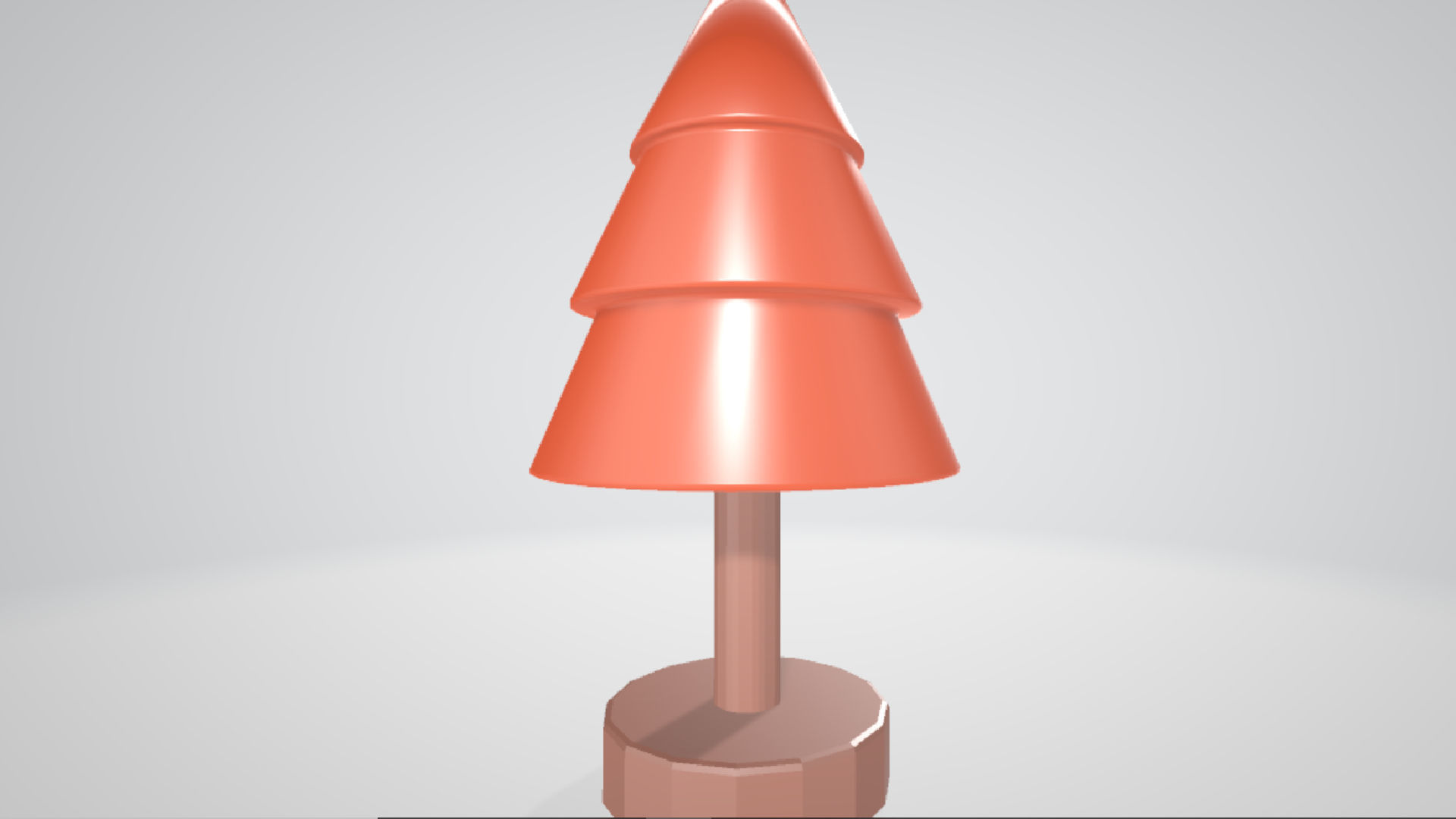 Christmas Tree Figurine Low poly Low-poly 3D model_6