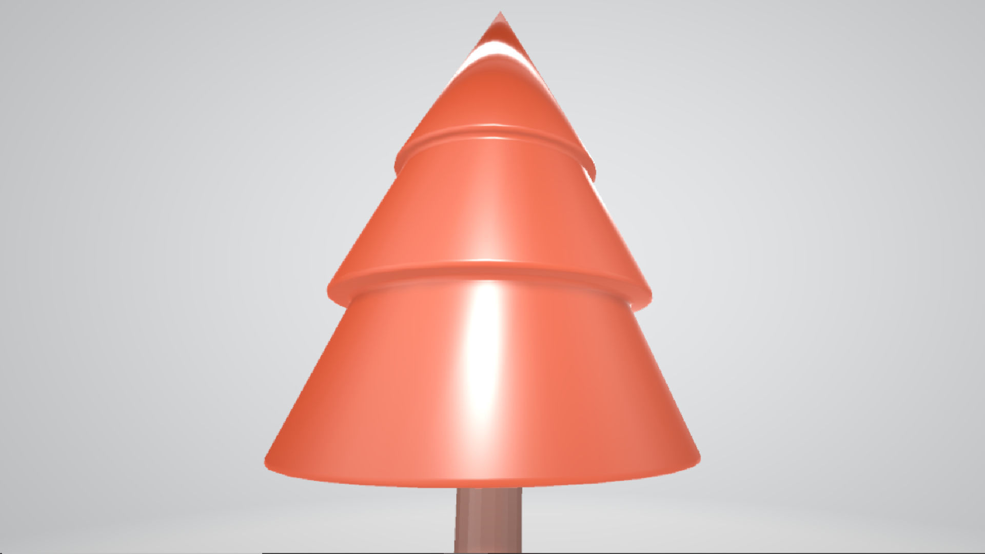 Christmas Tree Figurine Low poly Low-poly 3D model_7