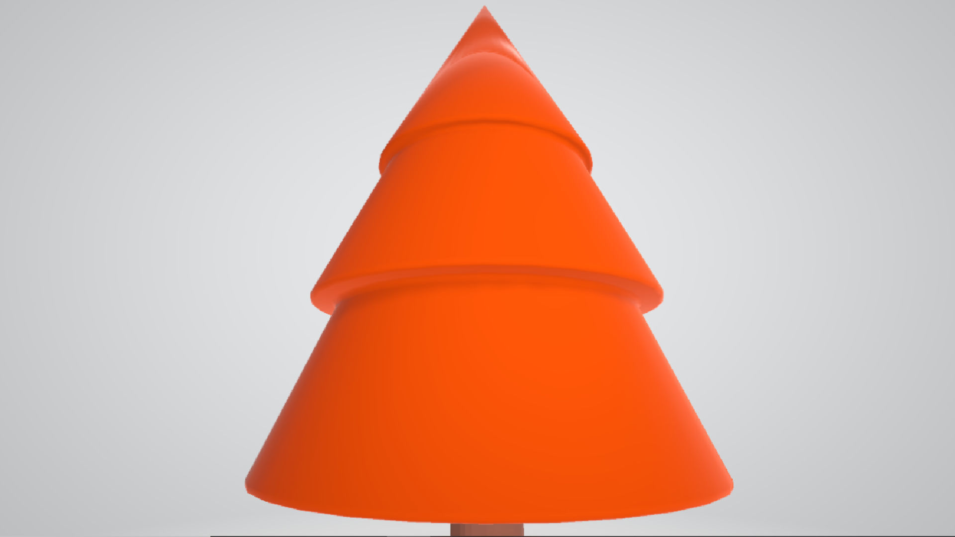 Christmas Tree Figurine Low poly Low-poly 3D model_1
