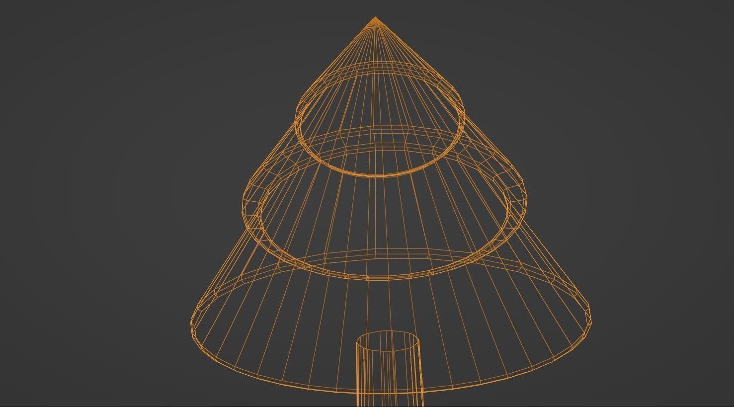 Christmas Tree Figurine Low poly Low-poly 3D model_18