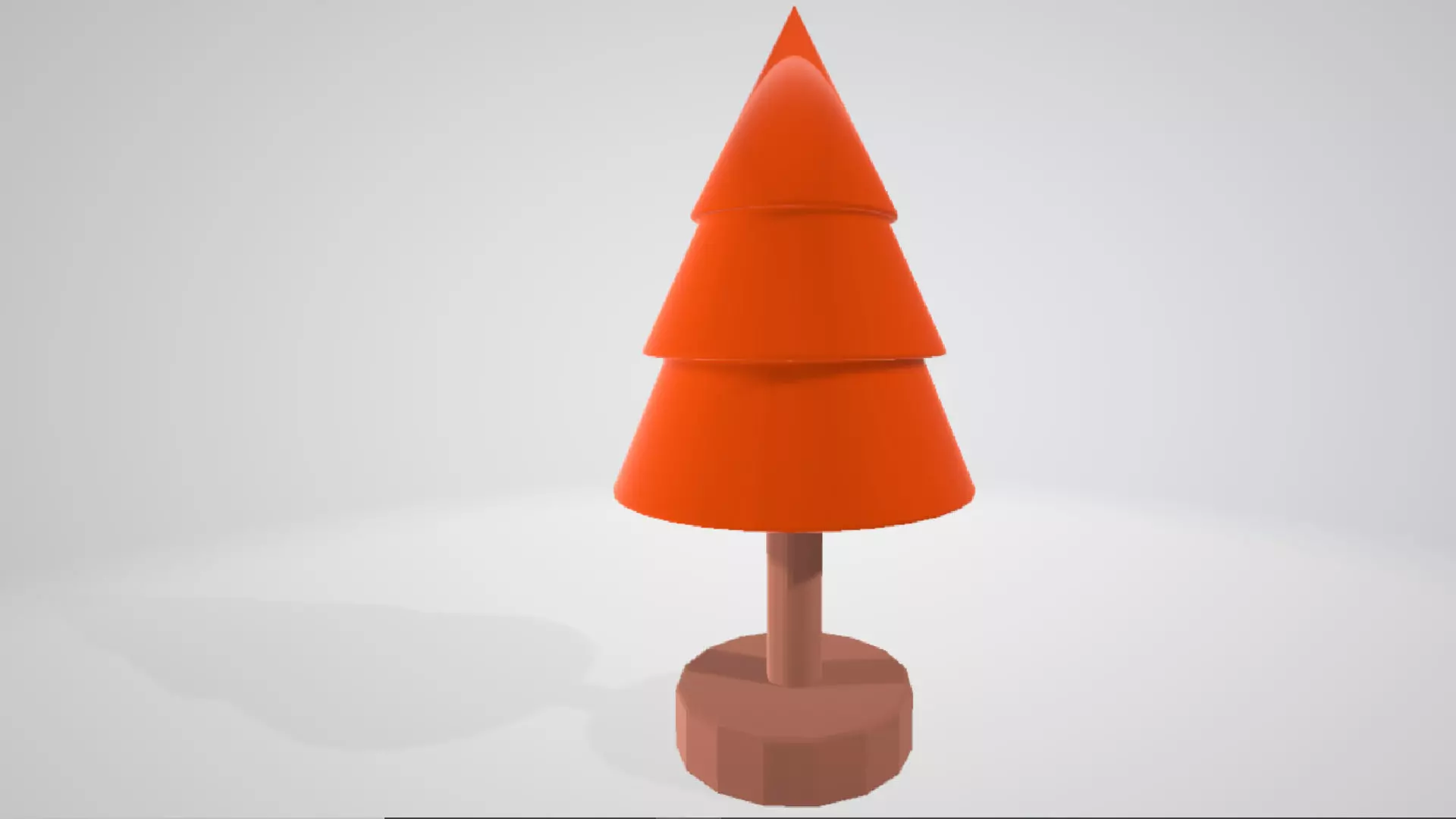 Christmas Tree Figurine Low poly Low-poly 3D model_0