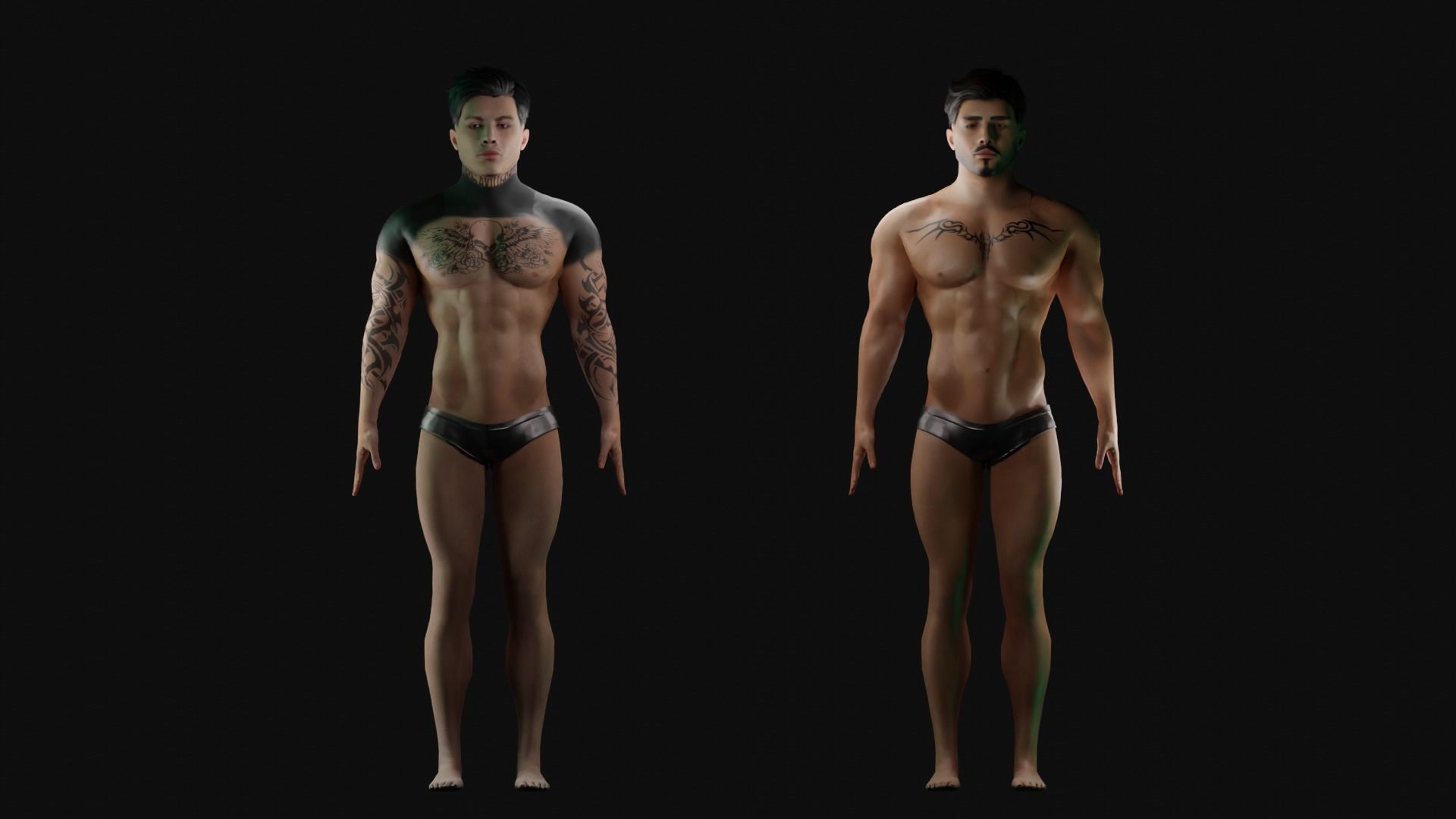 X2 MALE AVATAR BASED IN AVATURN - S Y - edition FREE CHARACTER Free low-poly 3D model_1