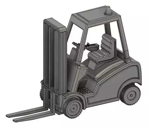 1-35 Scale Loading Forklift Model 3D print model