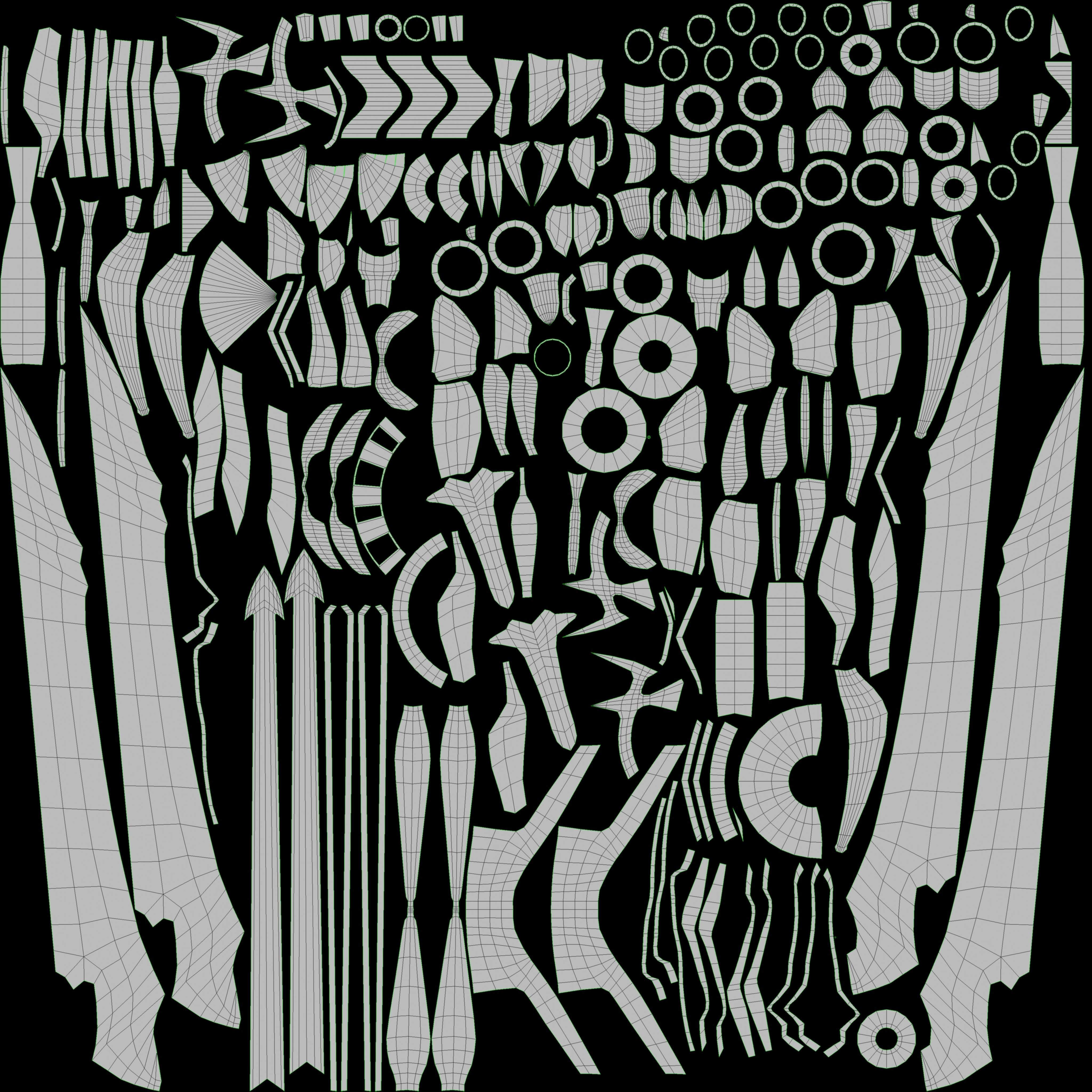 Fantasy Sword 19 3D Model Low-poly 3D model_14