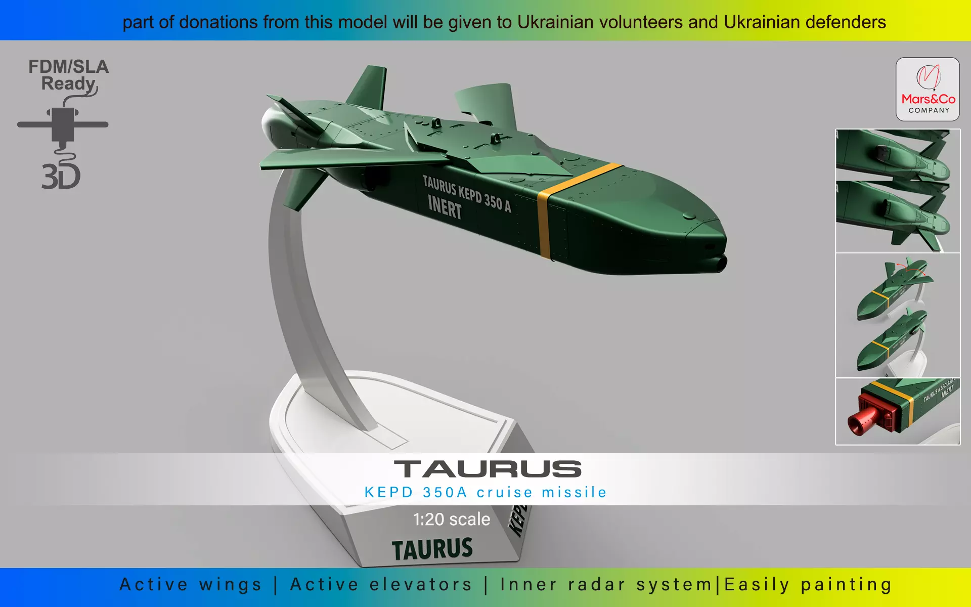 TAURUS KEPD 350 CRUISE MISSILE HIGH QUALITY 3D PRINT MODEL 3D print model_0