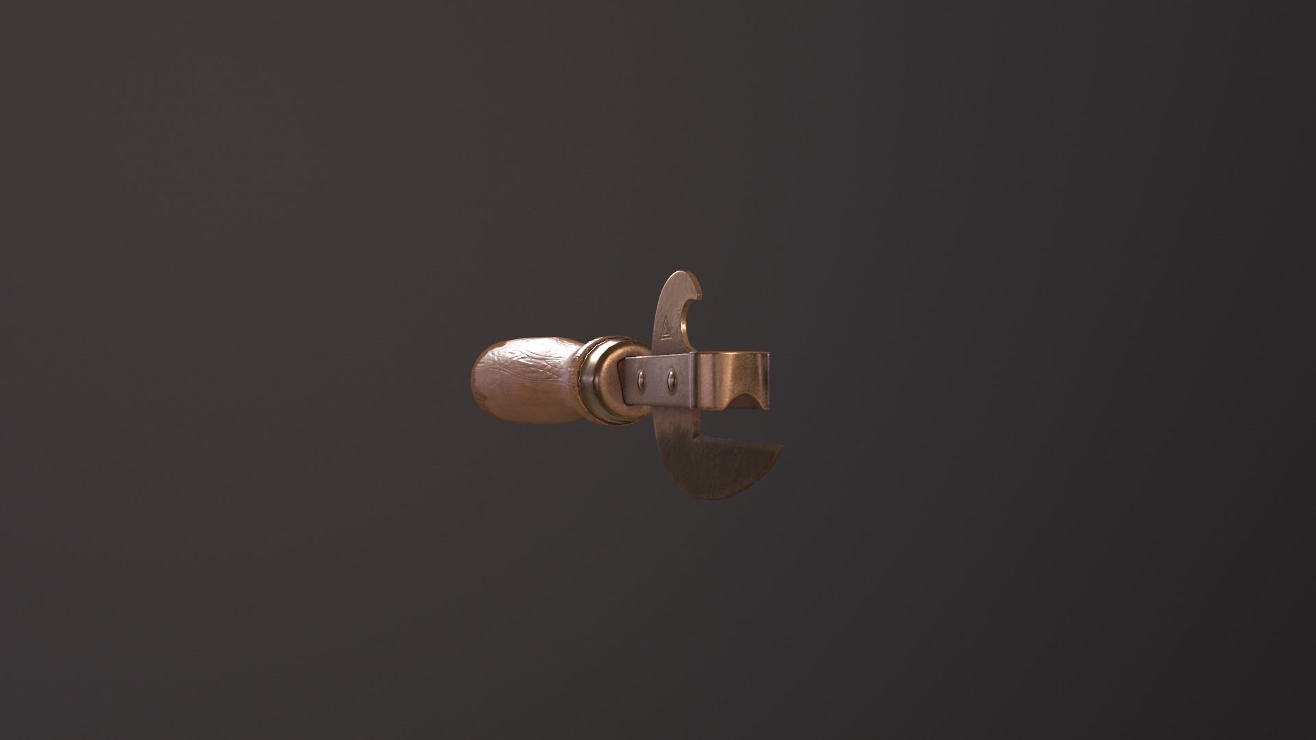 Can opener pack pristin worn damage Low-poly 3D model_64