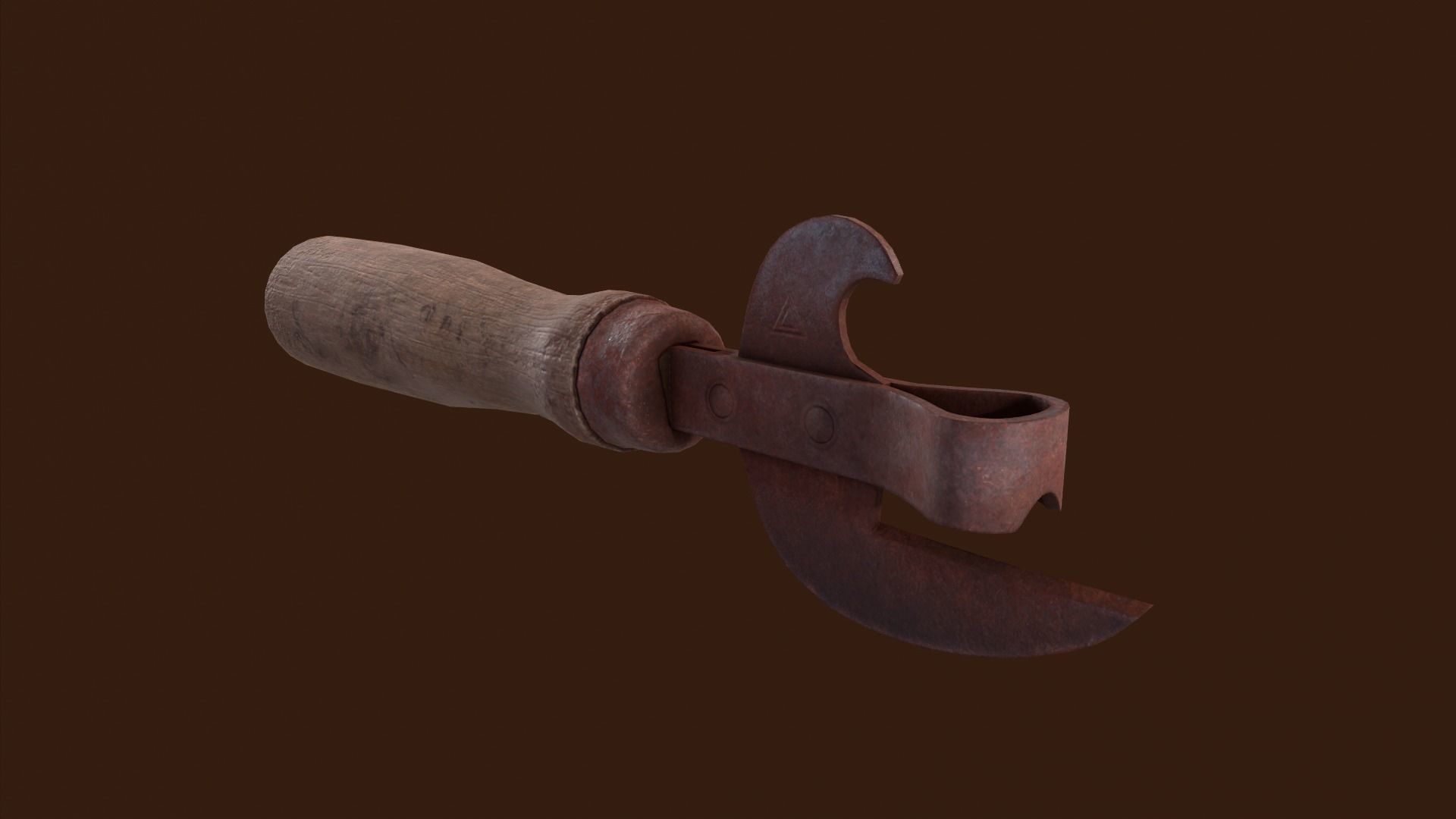 Can opener pack pristin worn damage Low-poly 3D model_11
