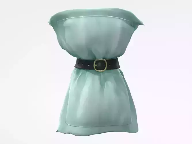 Belted Pillow Challenge Low-poly 3D model
