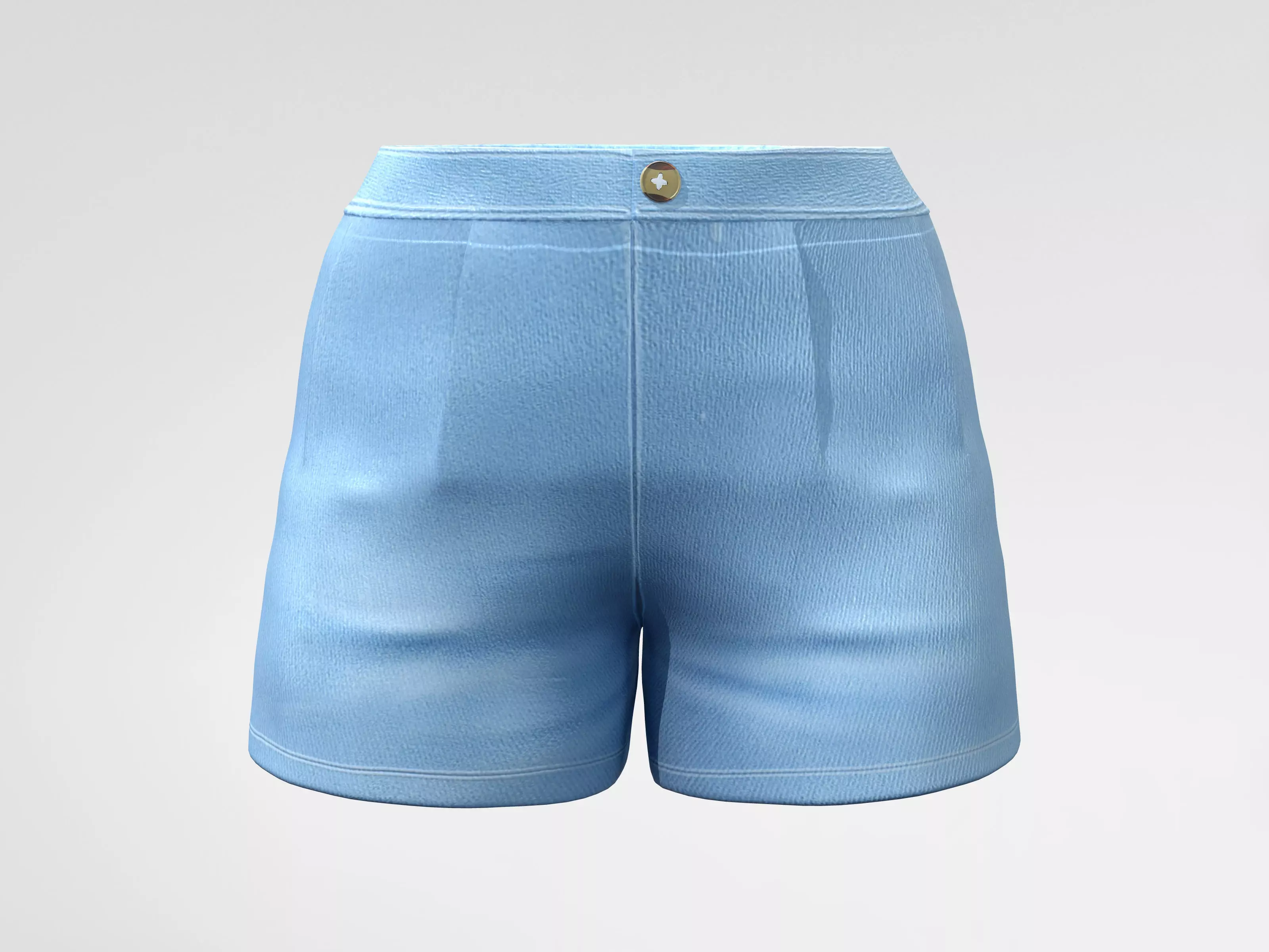 Womens Classic Shorts Low-poly 3D model_0
