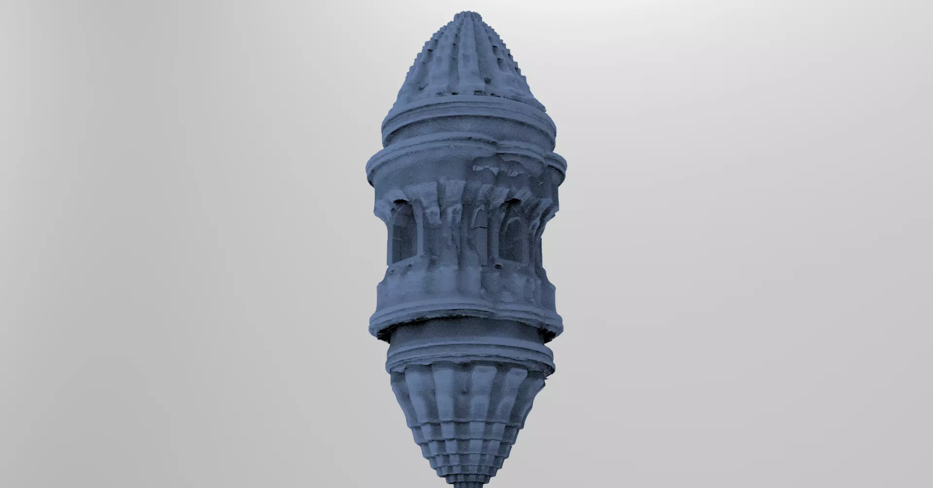 Treehouse turret pillar tower 2  3D model_0