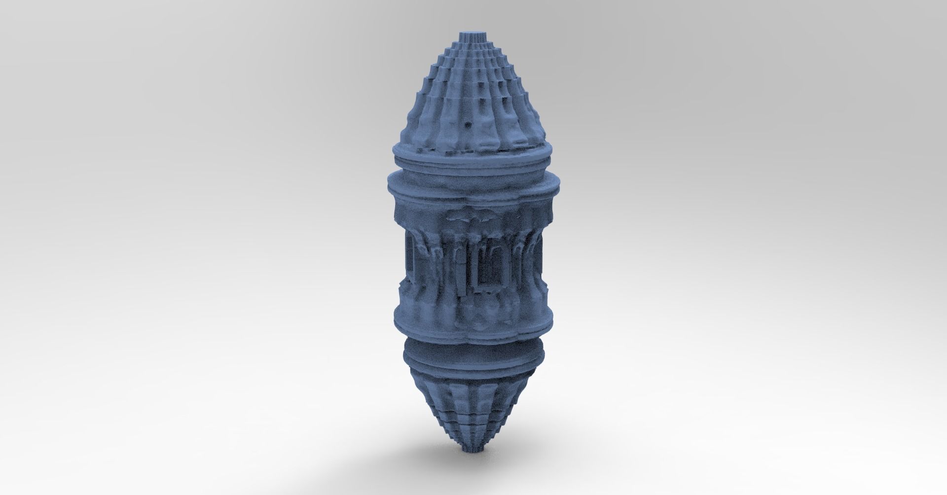 Treehouse turret pillar tower 2  3D model_1