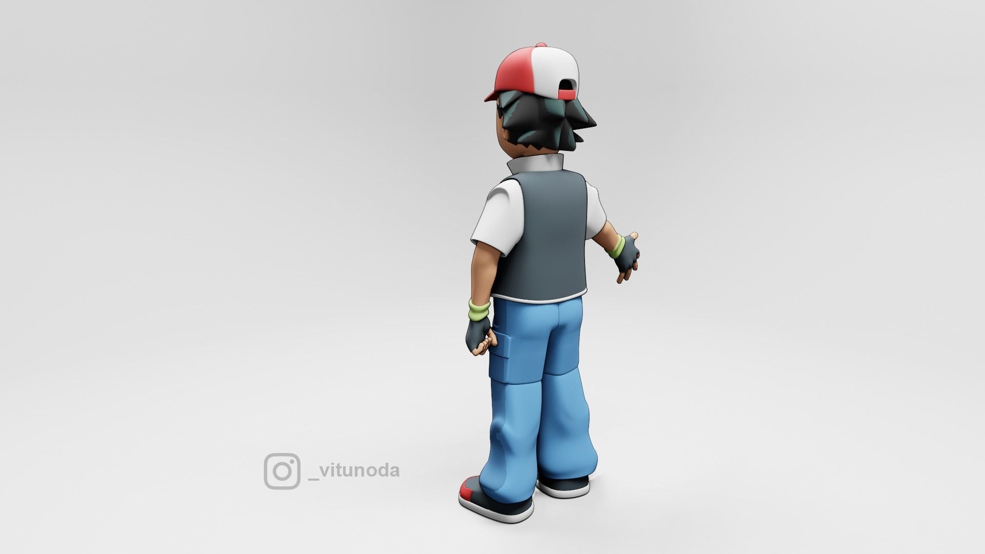 Ash Ketchum Pokemon 3D model_3