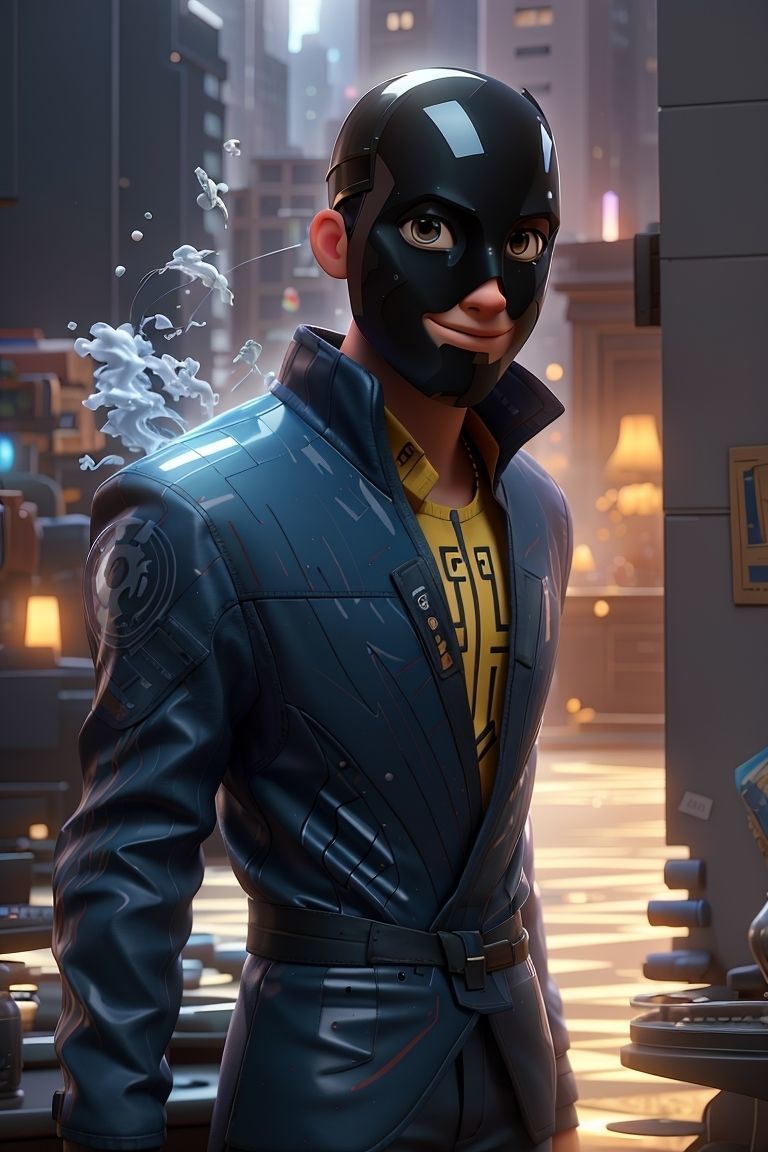 Pixar characters movie  Low-poly 3D model_18