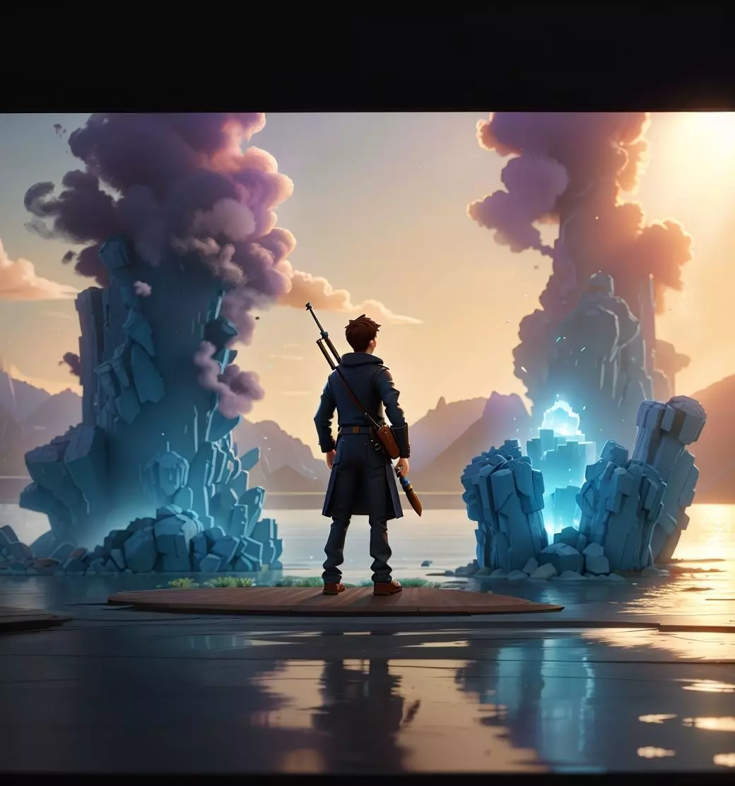 Pixar characters movie  Low-poly 3D model_0