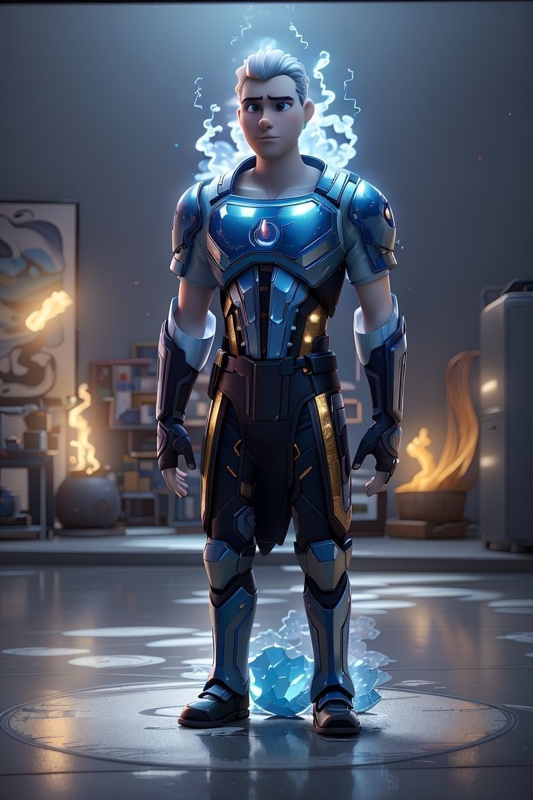 Pixar characters movie  Low-poly 3D model_5