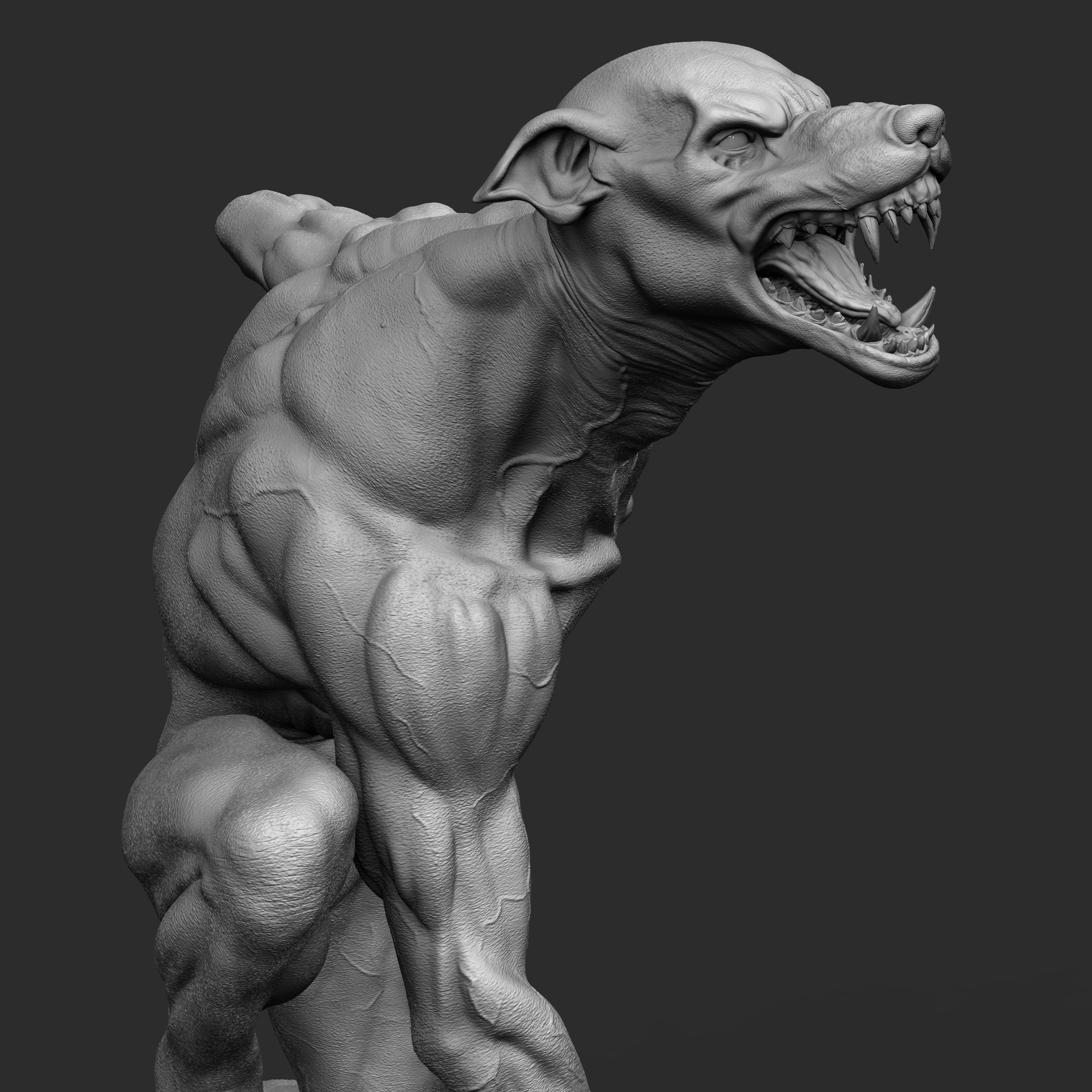 Werewolf Lupin 3D print model_6