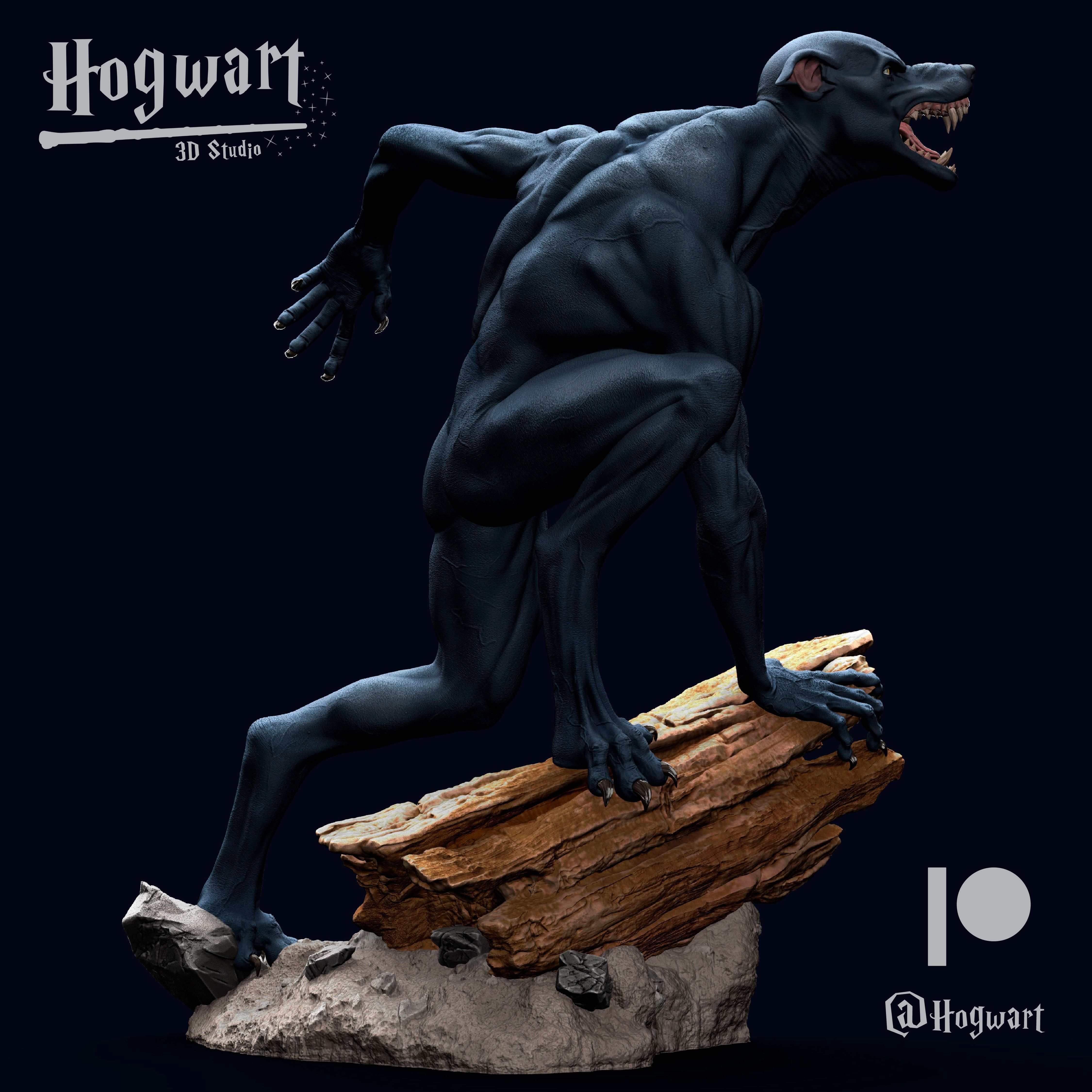 Werewolf Lupin 3D print model_3