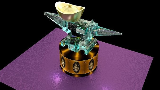 Chinese gold Ingot  3D model