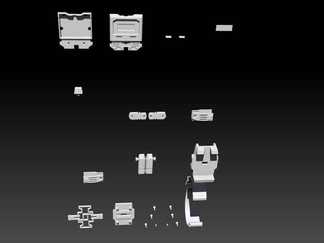 Vintage Robot Watch transformer printable 3D print model_8