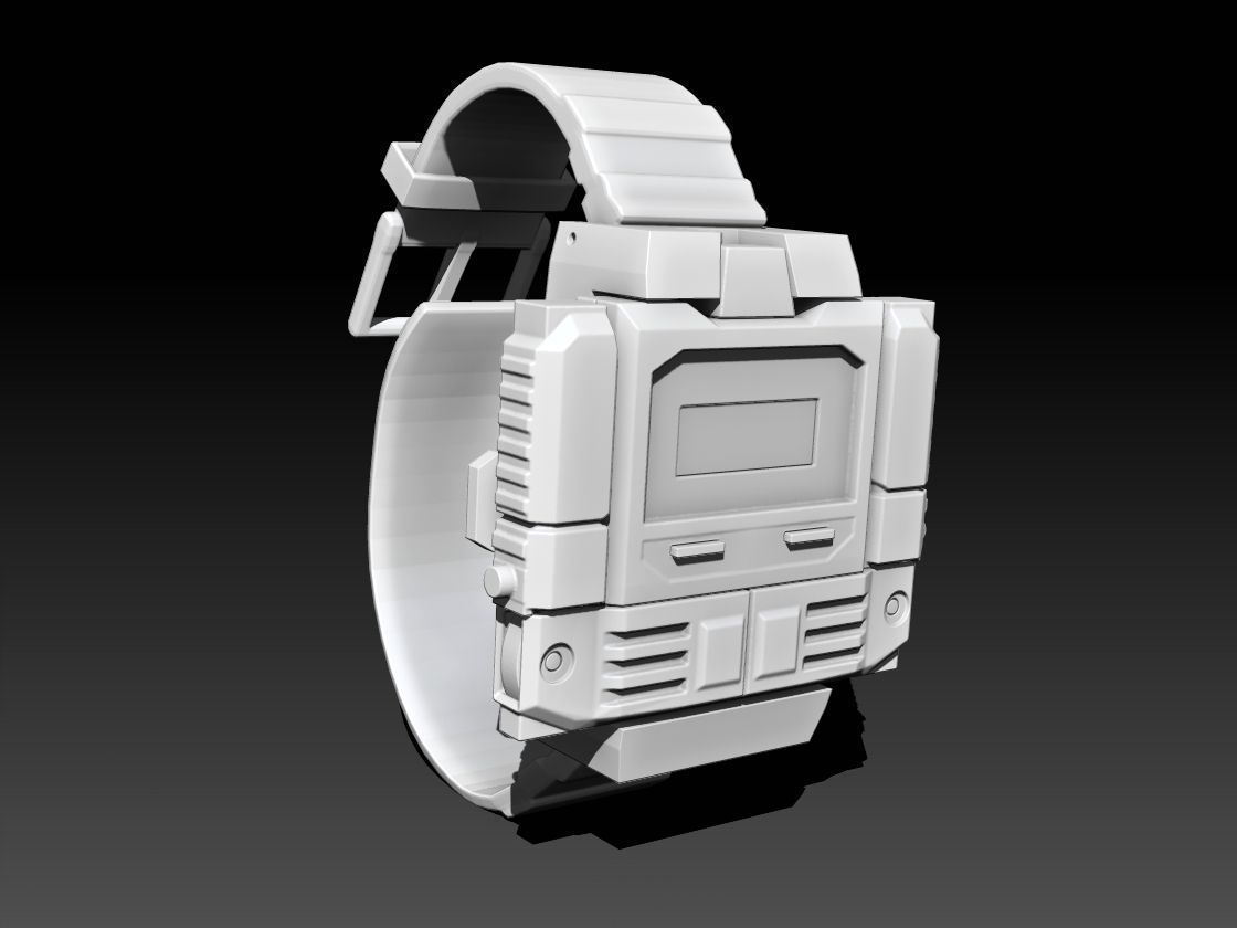 Vintage Robot Watch transformer printable 3D print model_14