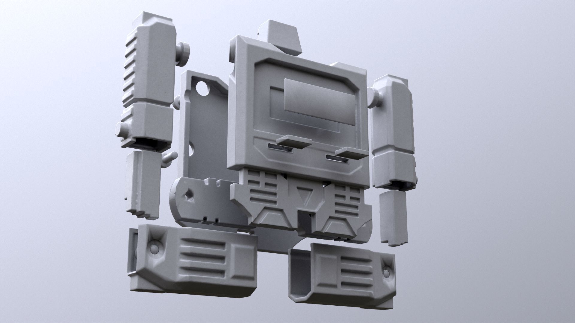 Vintage Robot Watch transformer printable 3D print model_10