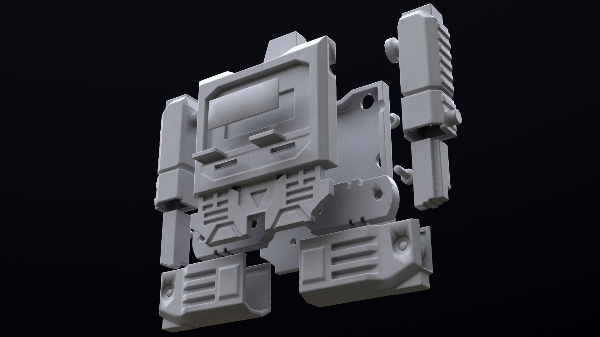 Vintage Robot Watch transformer printable 3D print model_1