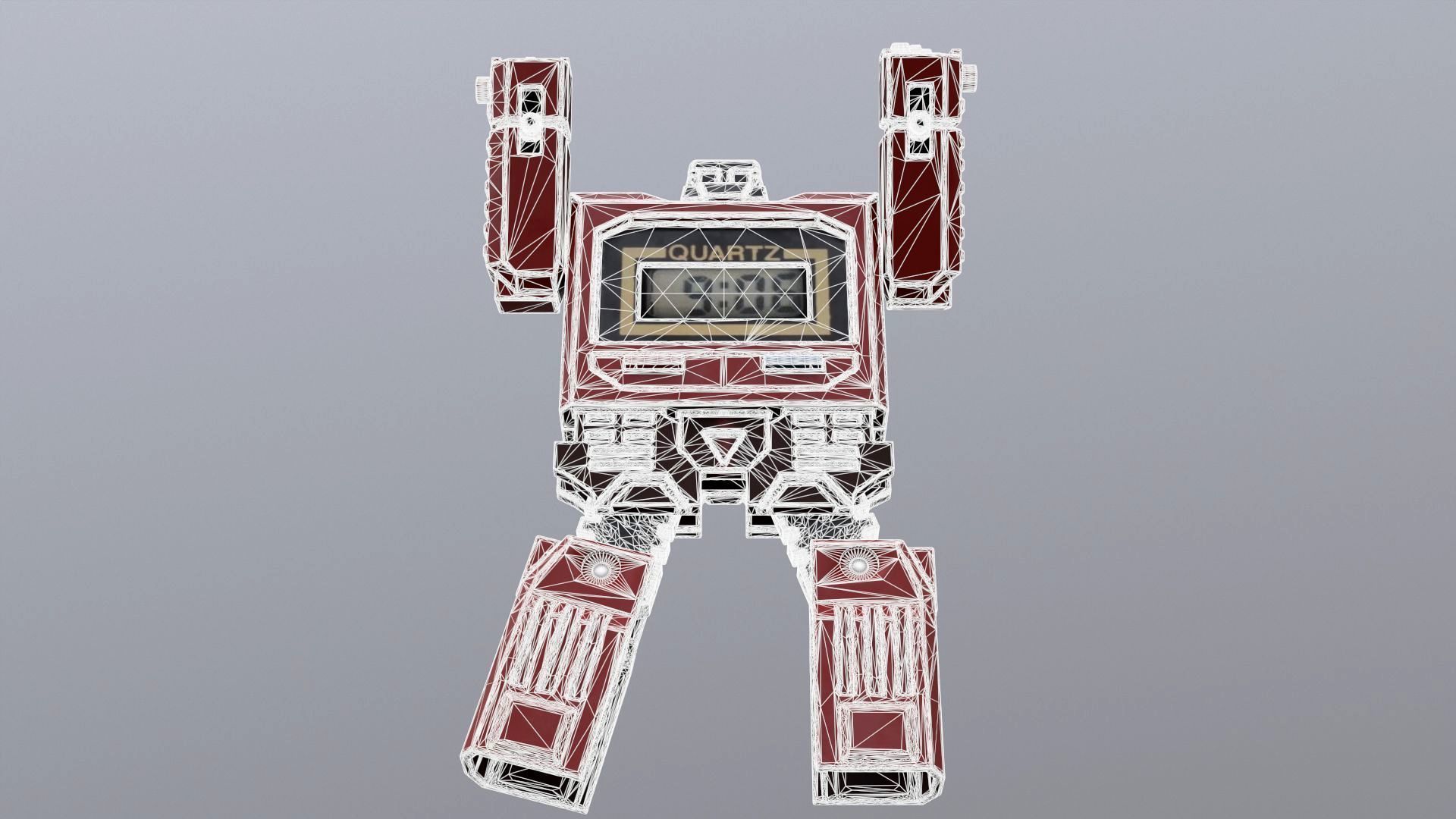 The Robot Watch renderable Low-poly 3D model_7