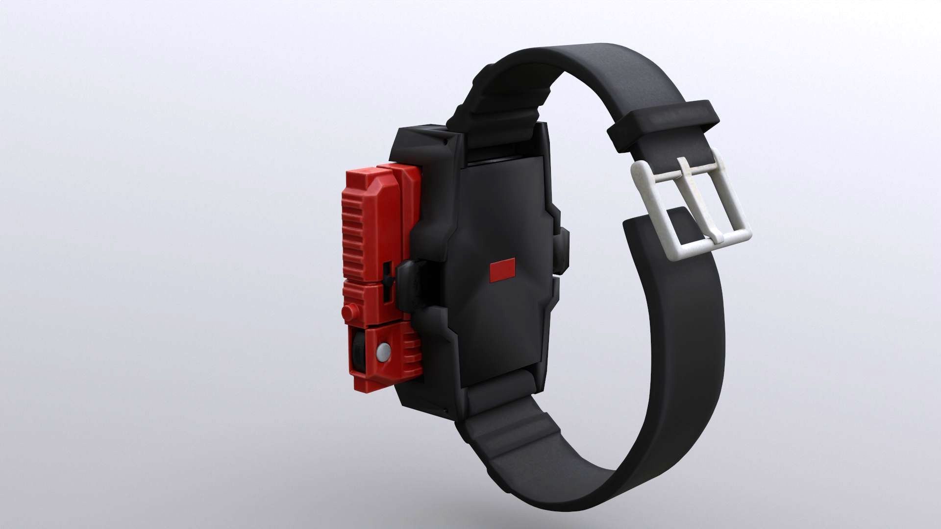 The Robot Watch renderable Low-poly 3D model_17