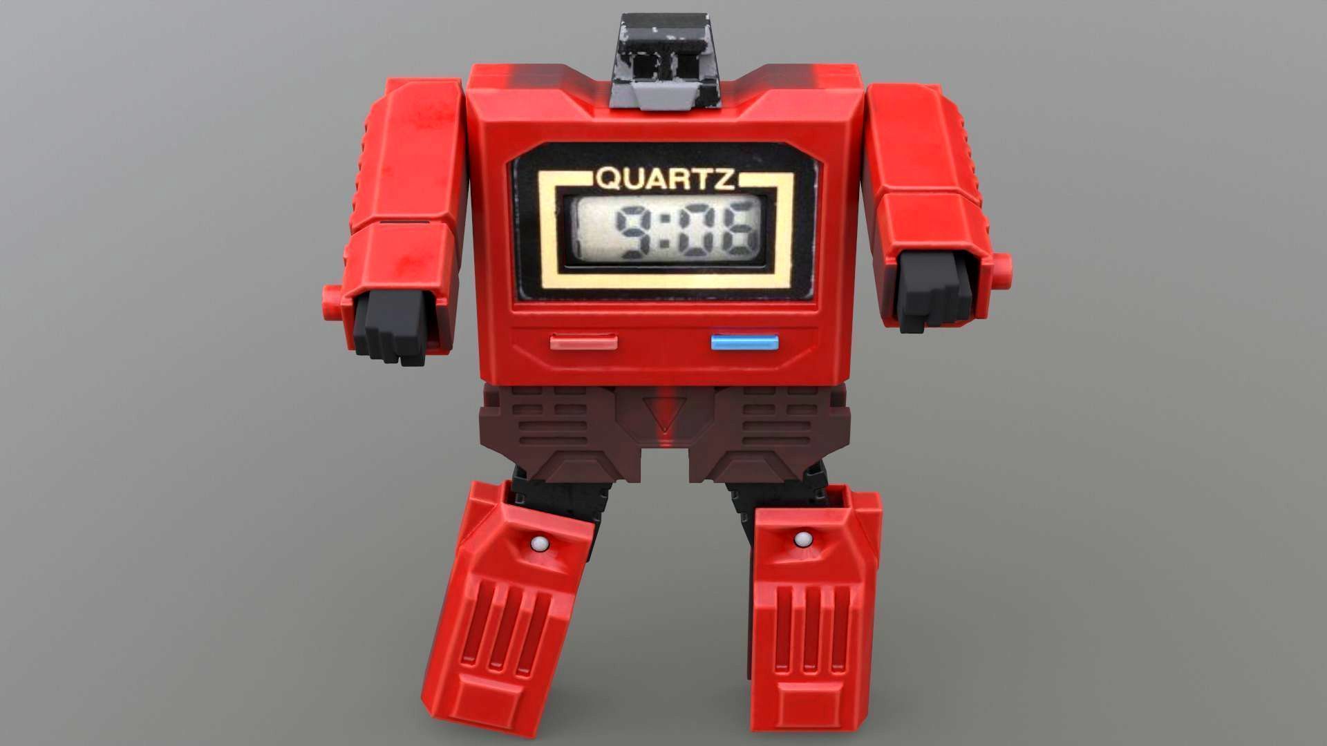 The Robot Watch renderable Low-poly 3D model_4