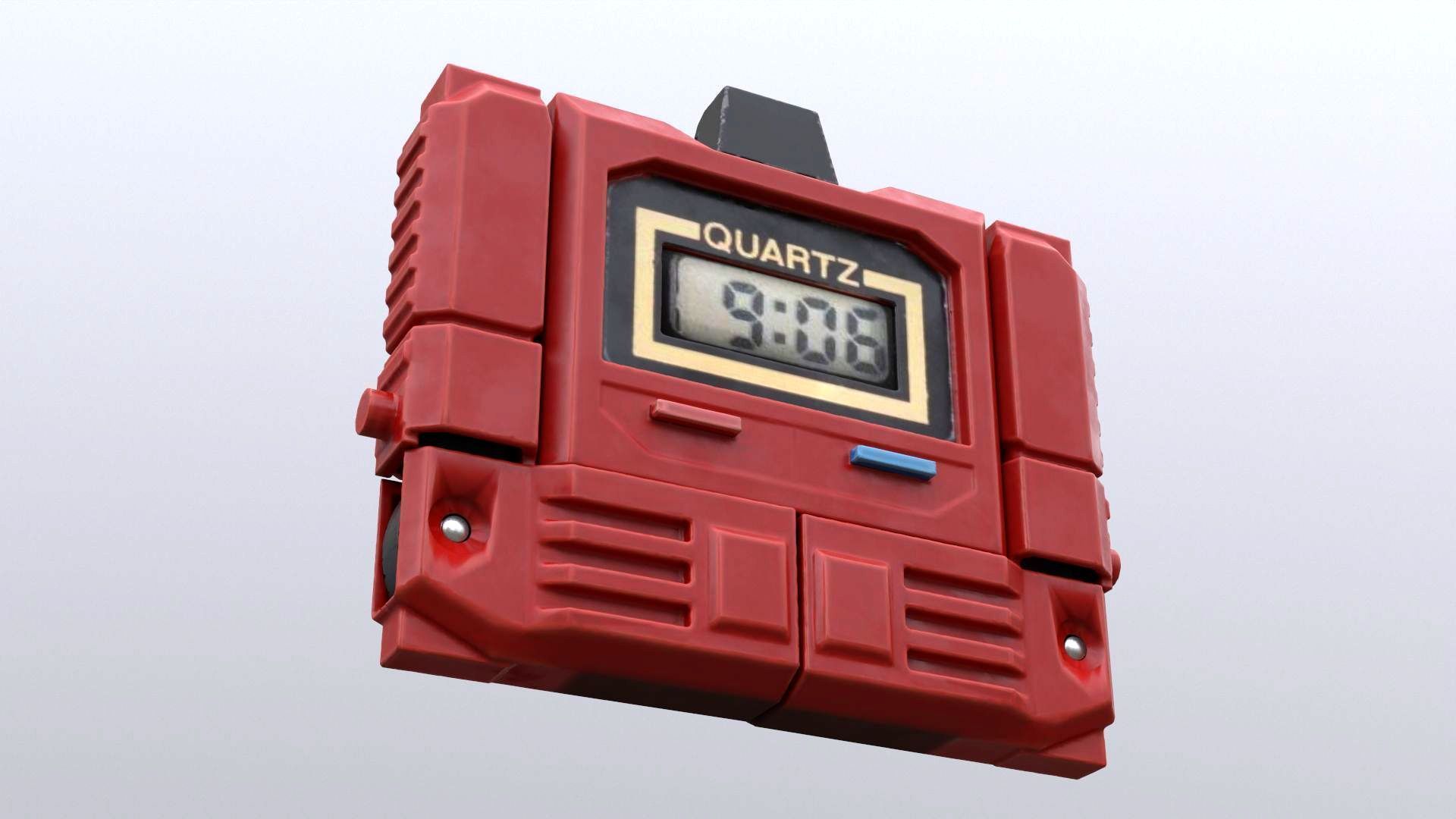 The Robot Watch renderable Low-poly 3D model_11