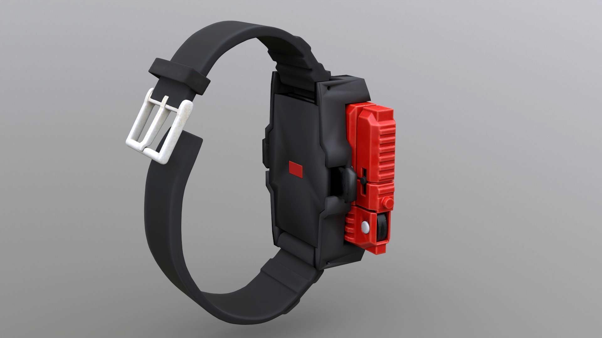 The Robot Watch renderable Low-poly 3D model_15