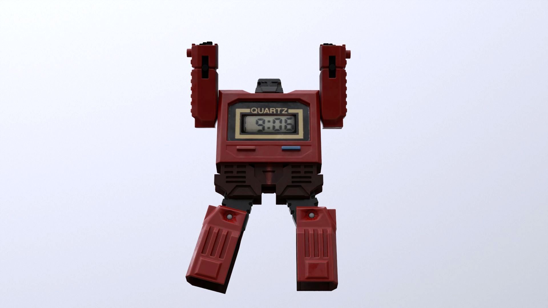 The Robot Watch renderable Low-poly 3D model_6