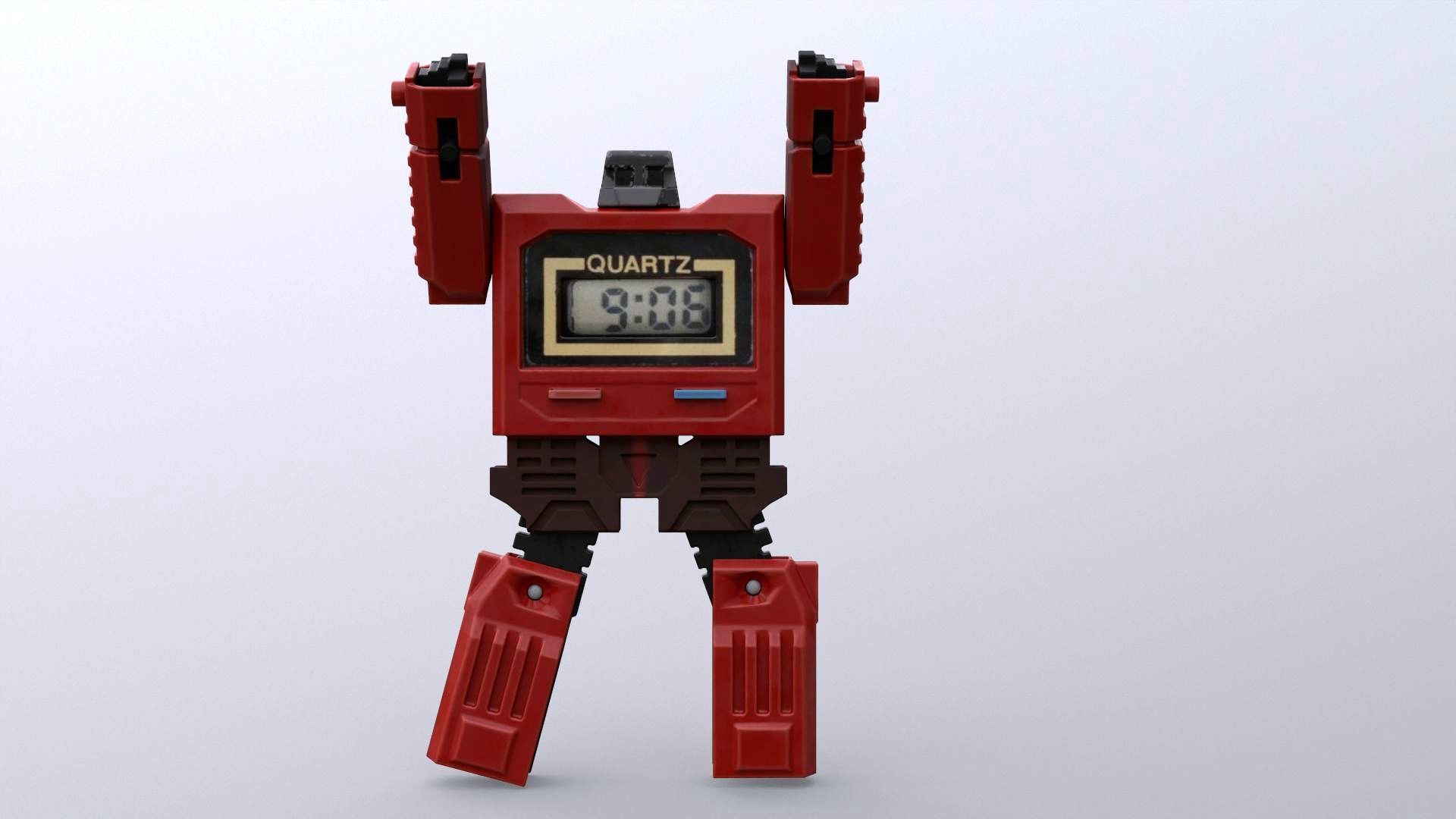 The Robot Watch renderable Low-poly 3D model_13