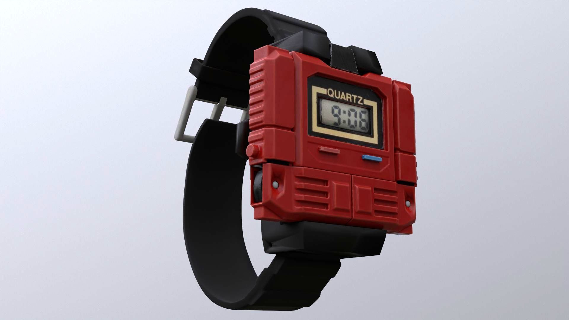 The Robot Watch renderable Low-poly 3D model_20