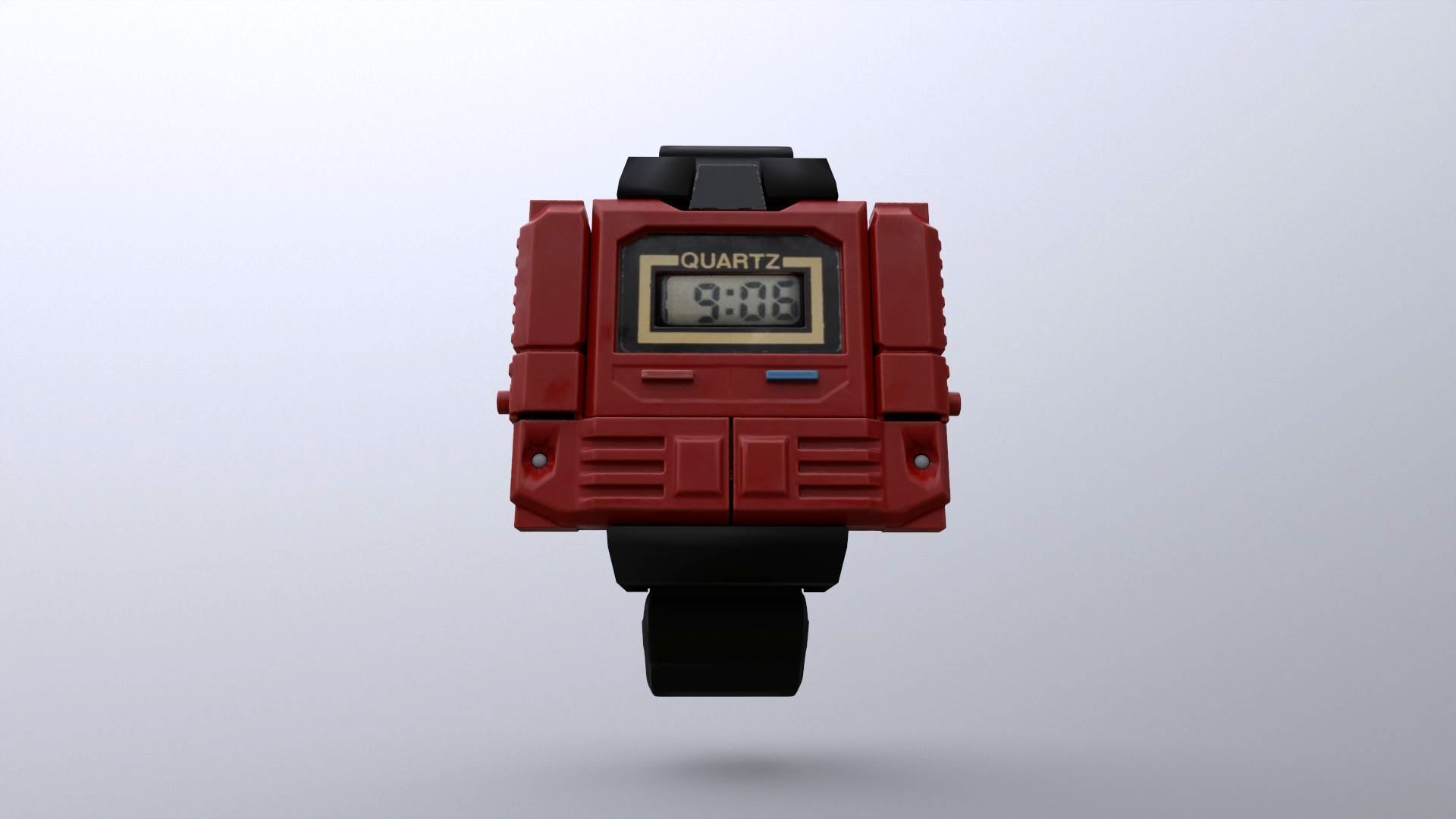 The Robot Watch renderable Low-poly 3D model_19