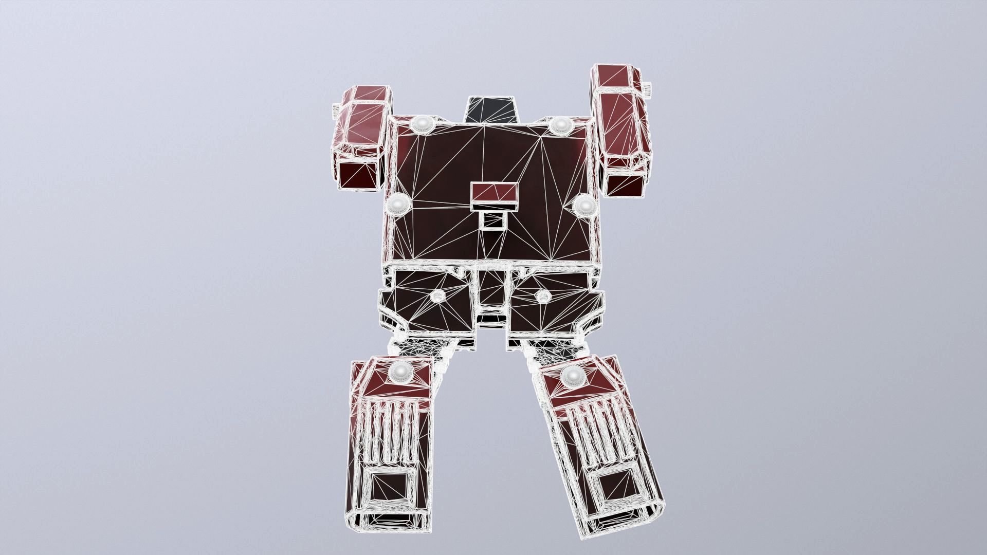 The Robot Watch renderable Low-poly 3D model_9